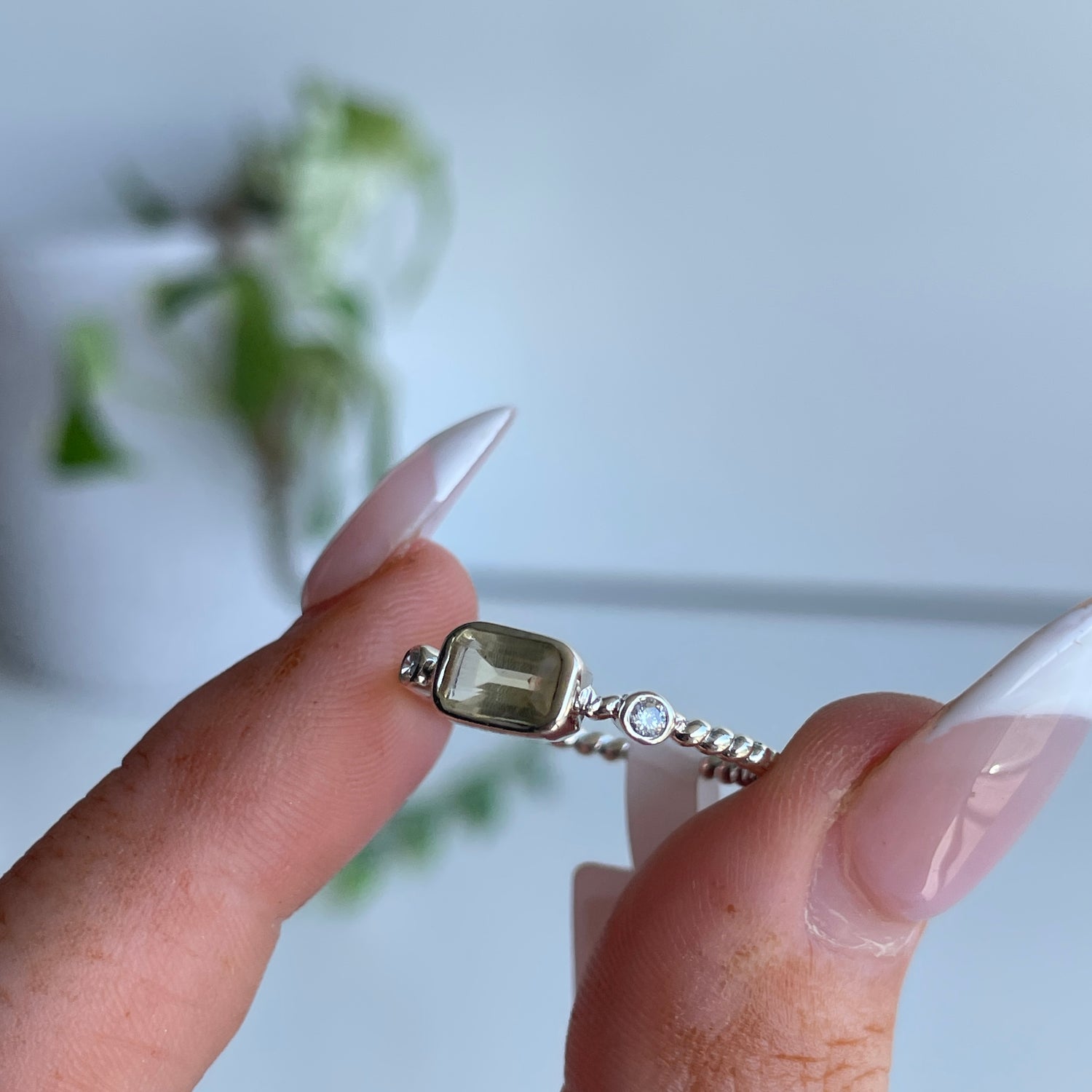 Citrine Rectangle Ring