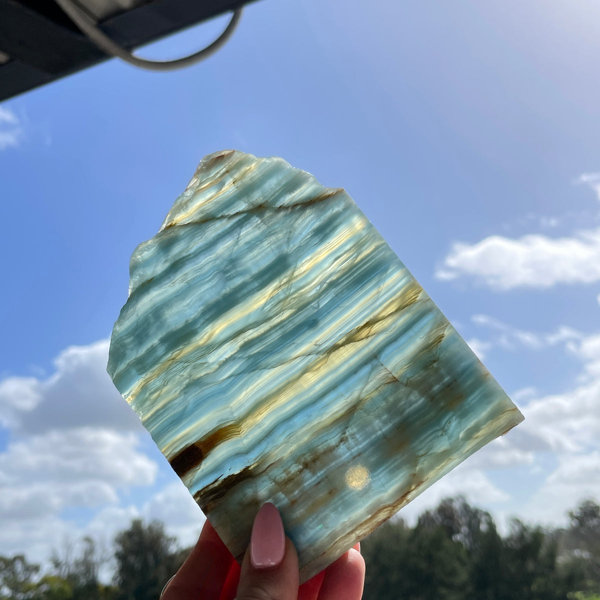 Blue Onyx Slice 374g