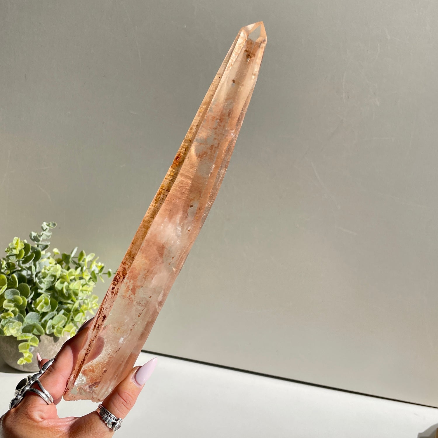 Pink Lemurian Point 29.9cm