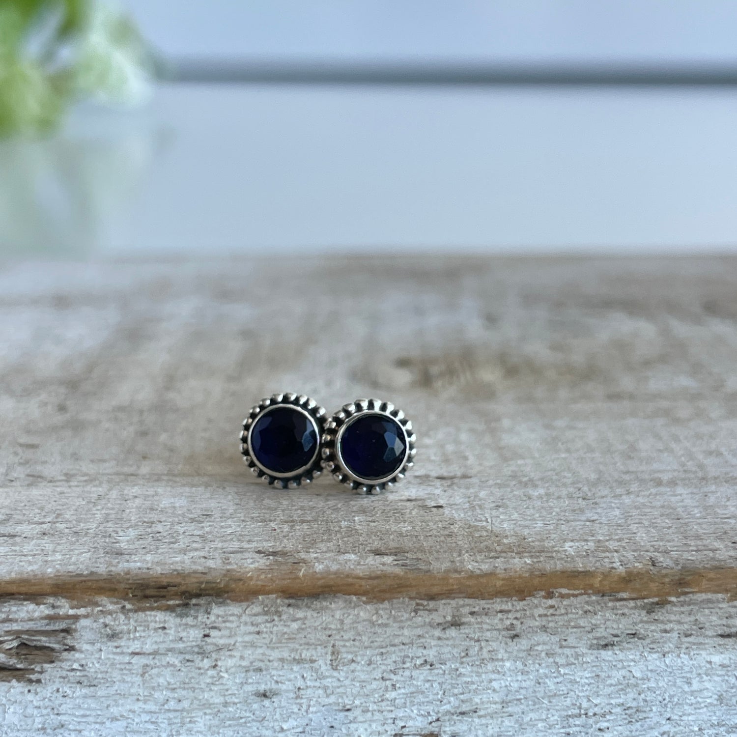 Iolite Round Studs