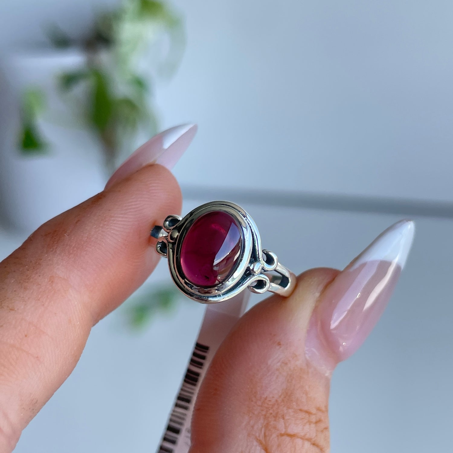 Garnet Oval Ring