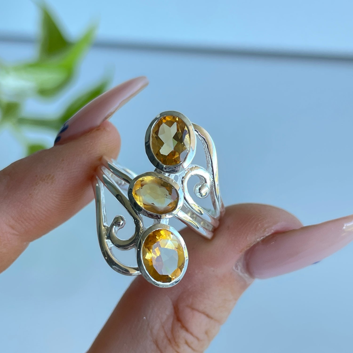 Citrine Multi Stone Ring