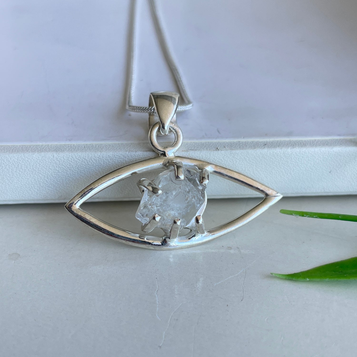 Herkimer Diamond Eye Pendant