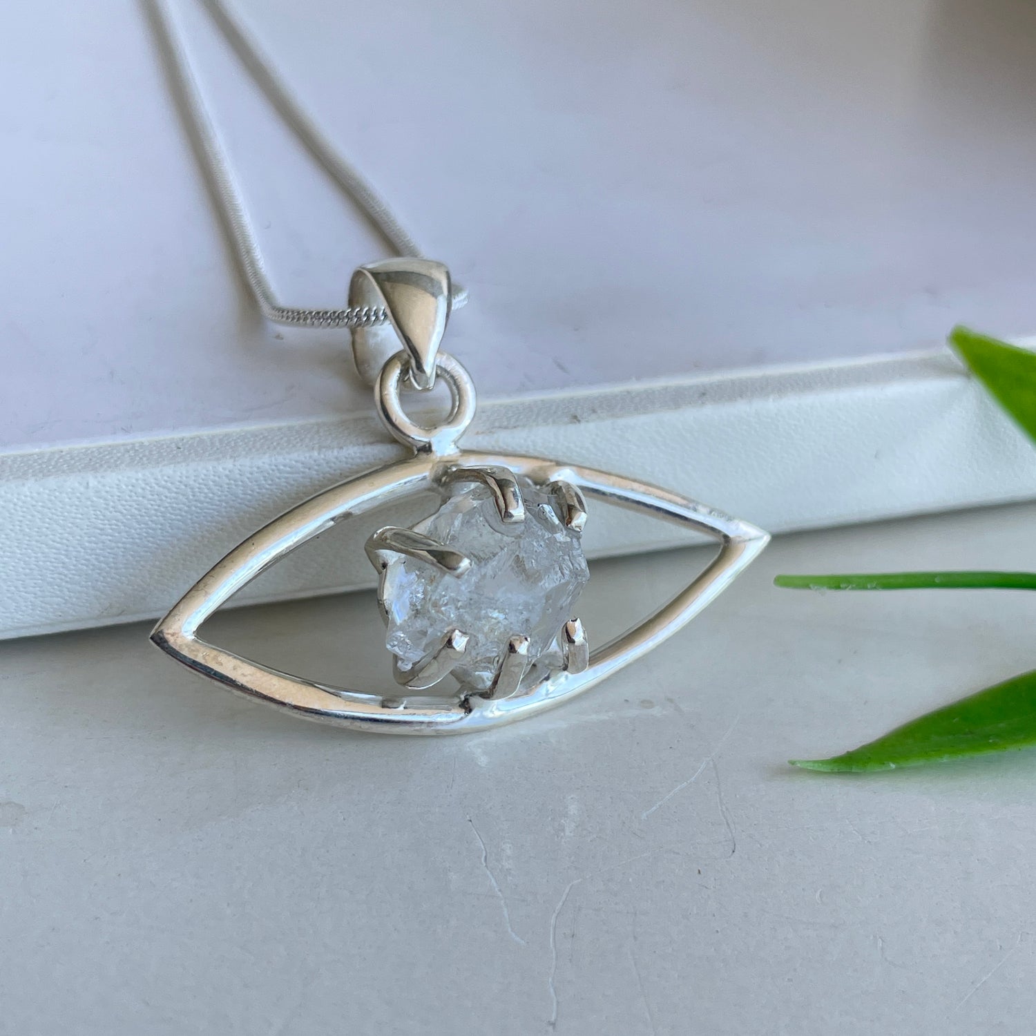 Herkimer Diamond Eye Pendant