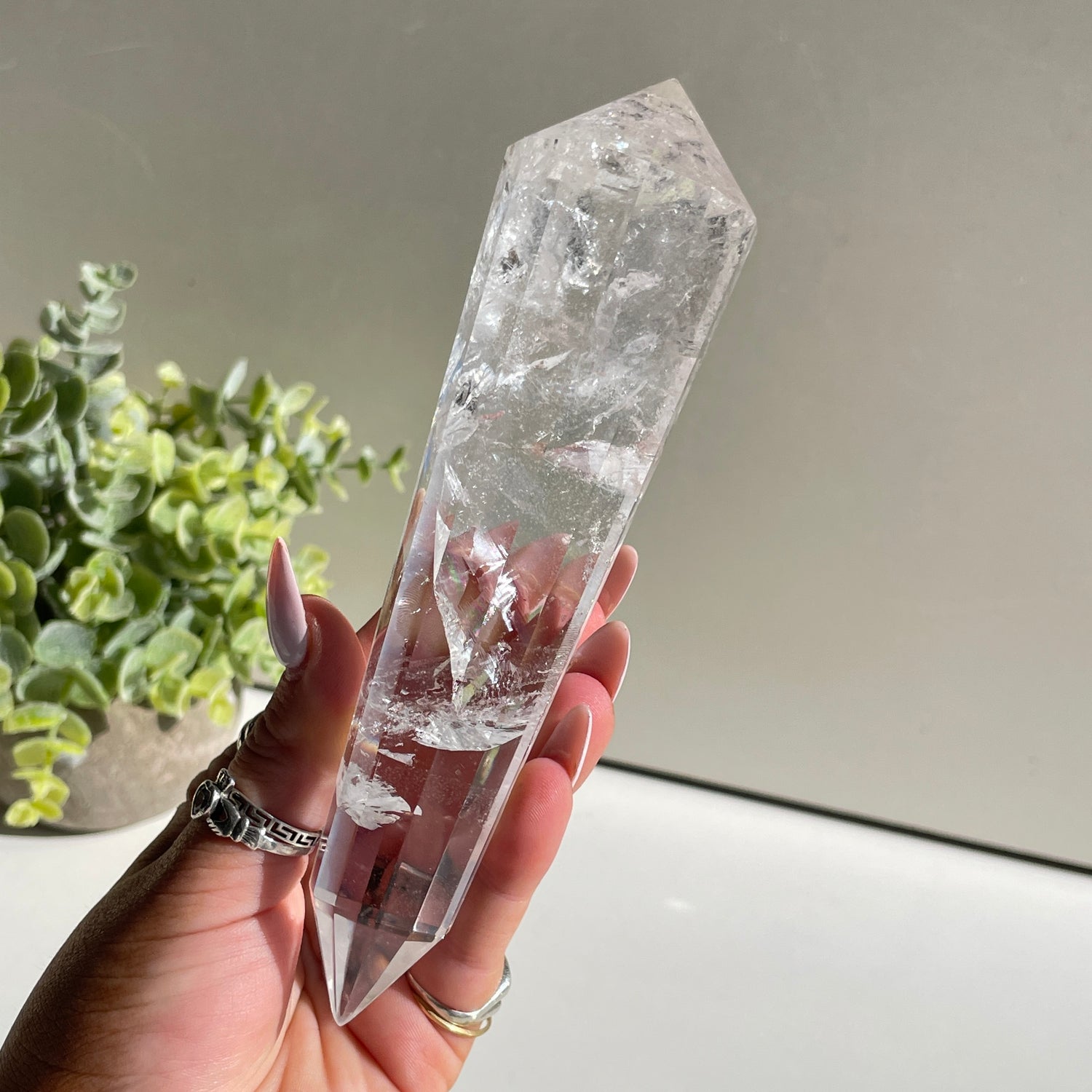 Clear Quartz Vogel 16.4cm