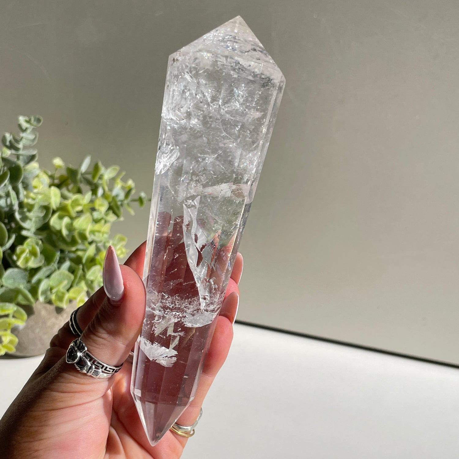 Clear Quartz Vogel 16.4cm