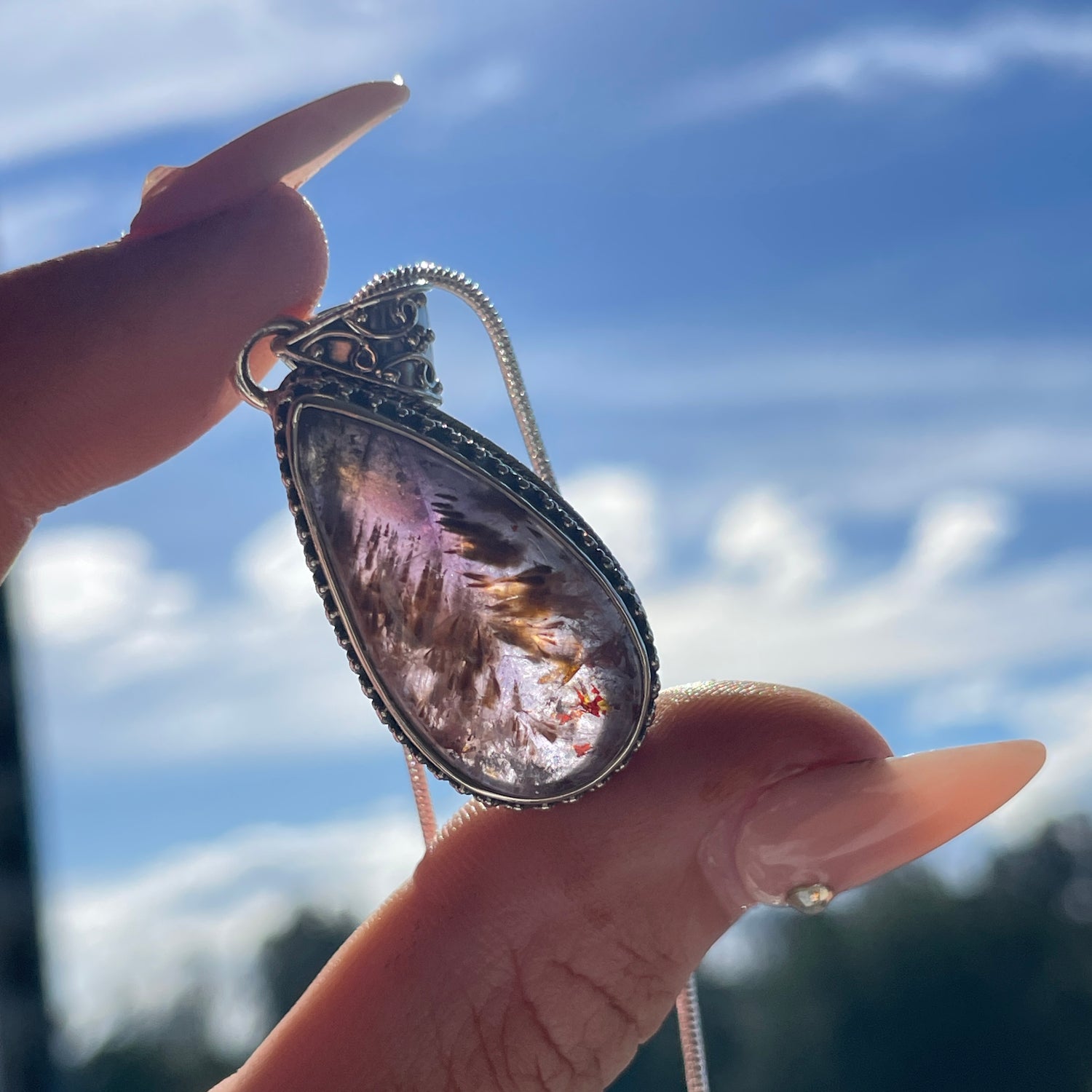 Super Seven Teardrop Pendant