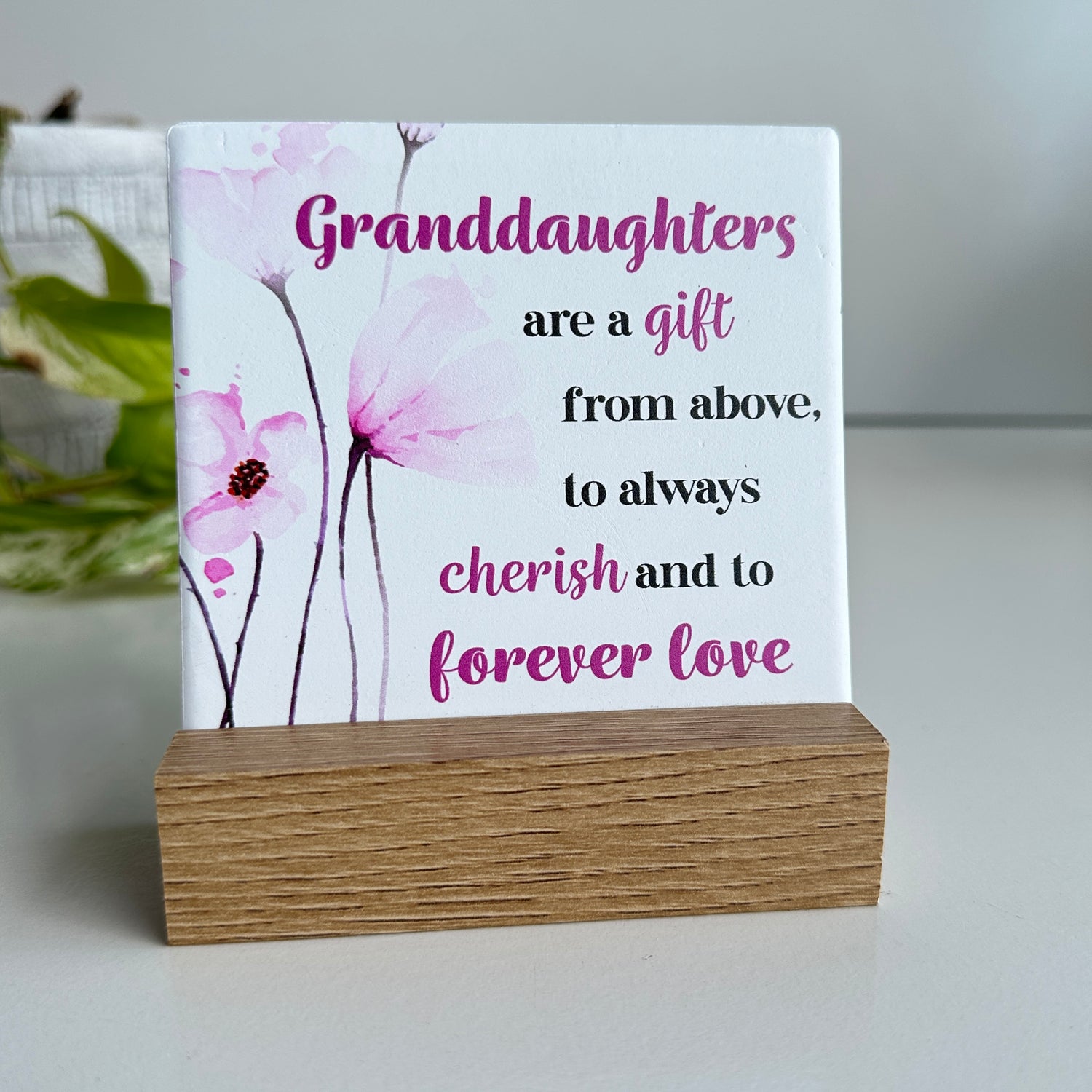 Granddaughters Are A Gift Plaque PL7609