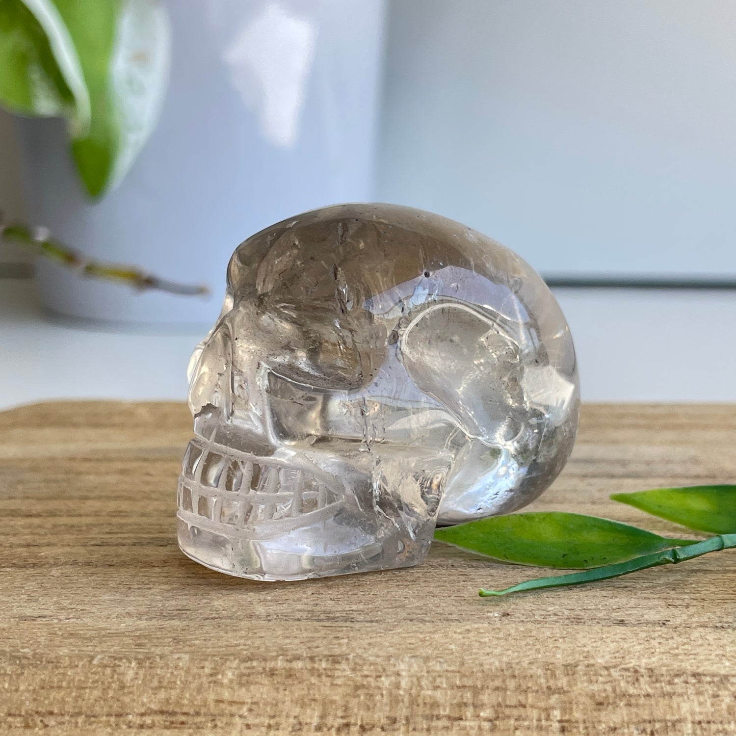 Smoky Quartz With Rutile Skull 4.9cm