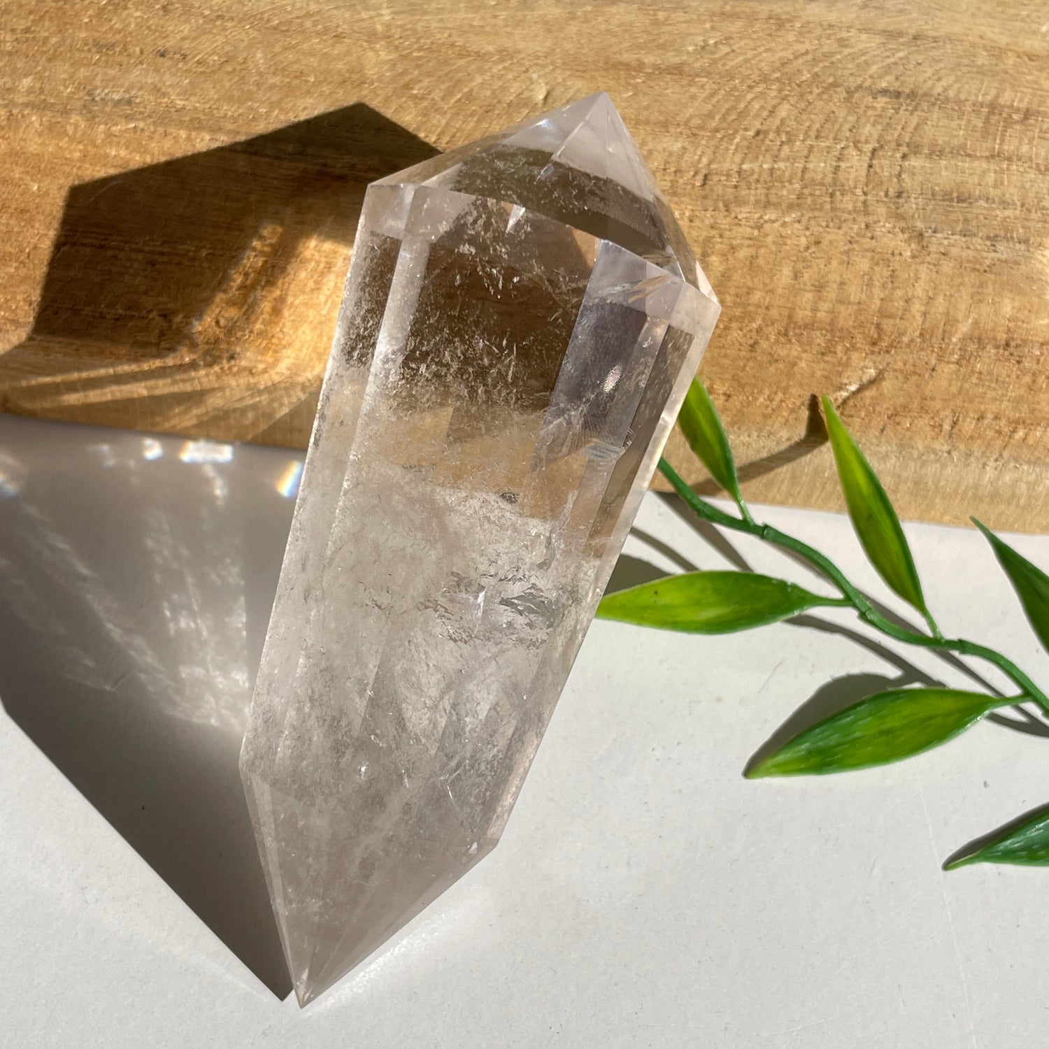 Clear Quartz Vogel 9.8cm