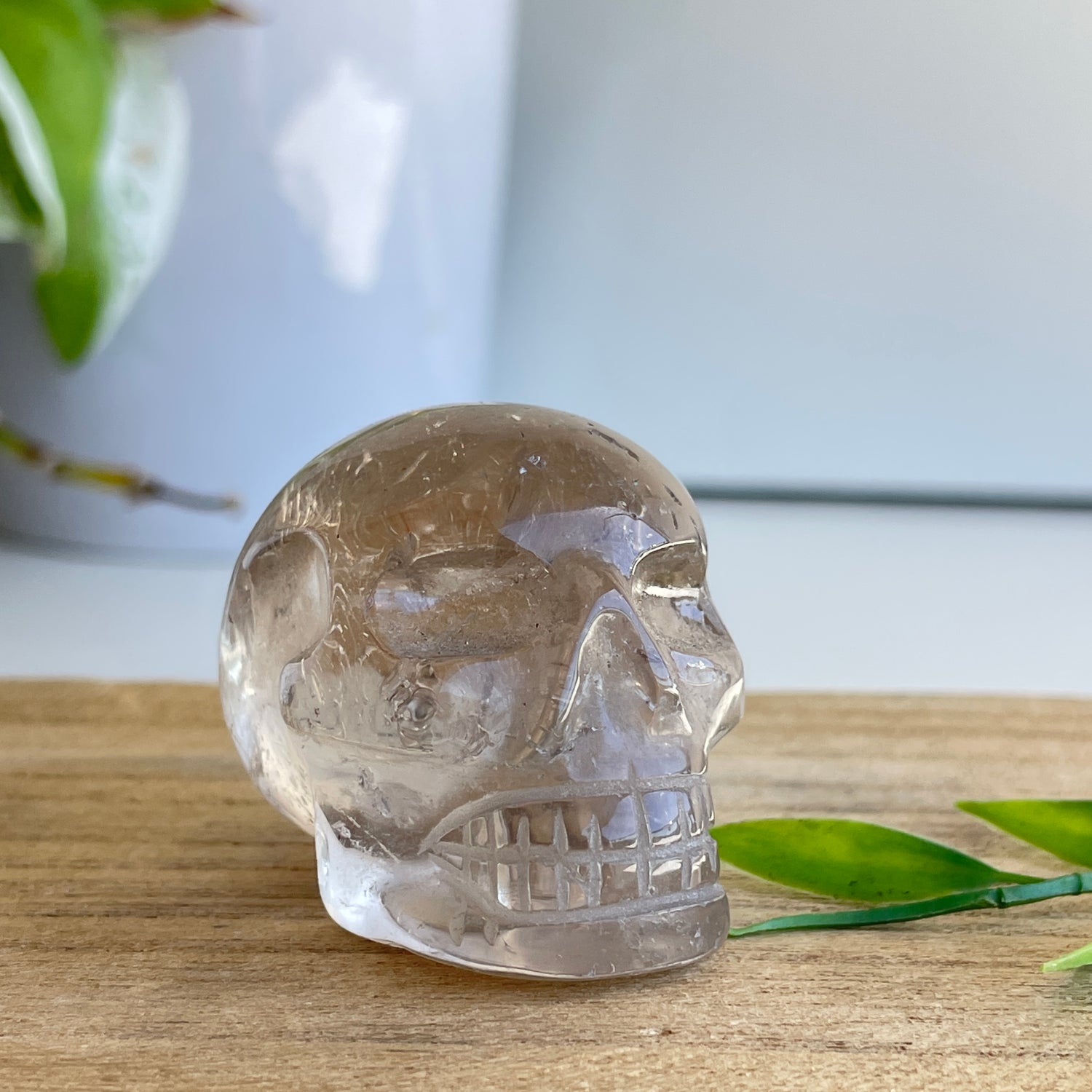 Smoky Quartz With Rutile Skull 4.9cm
