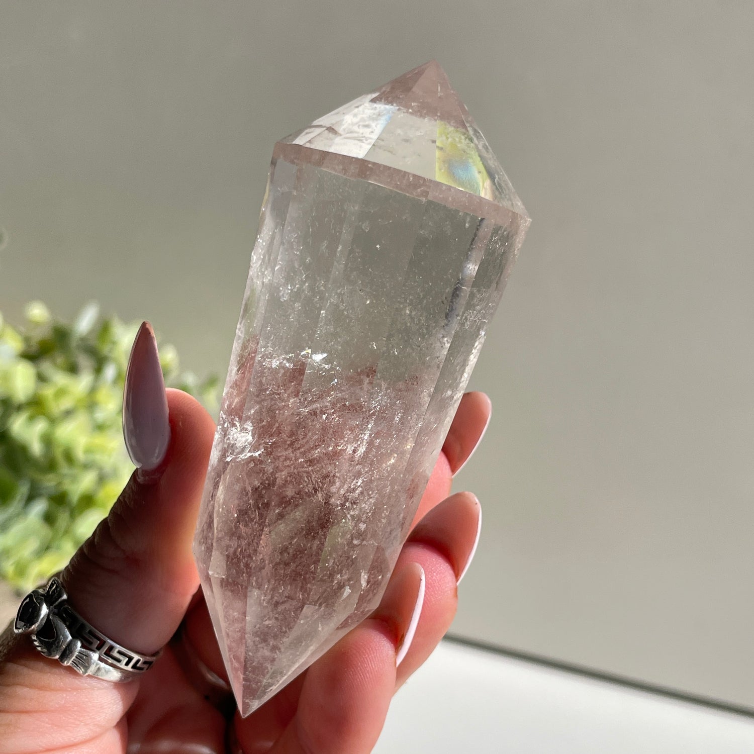 Clear Quartz Vogel 9.8cm