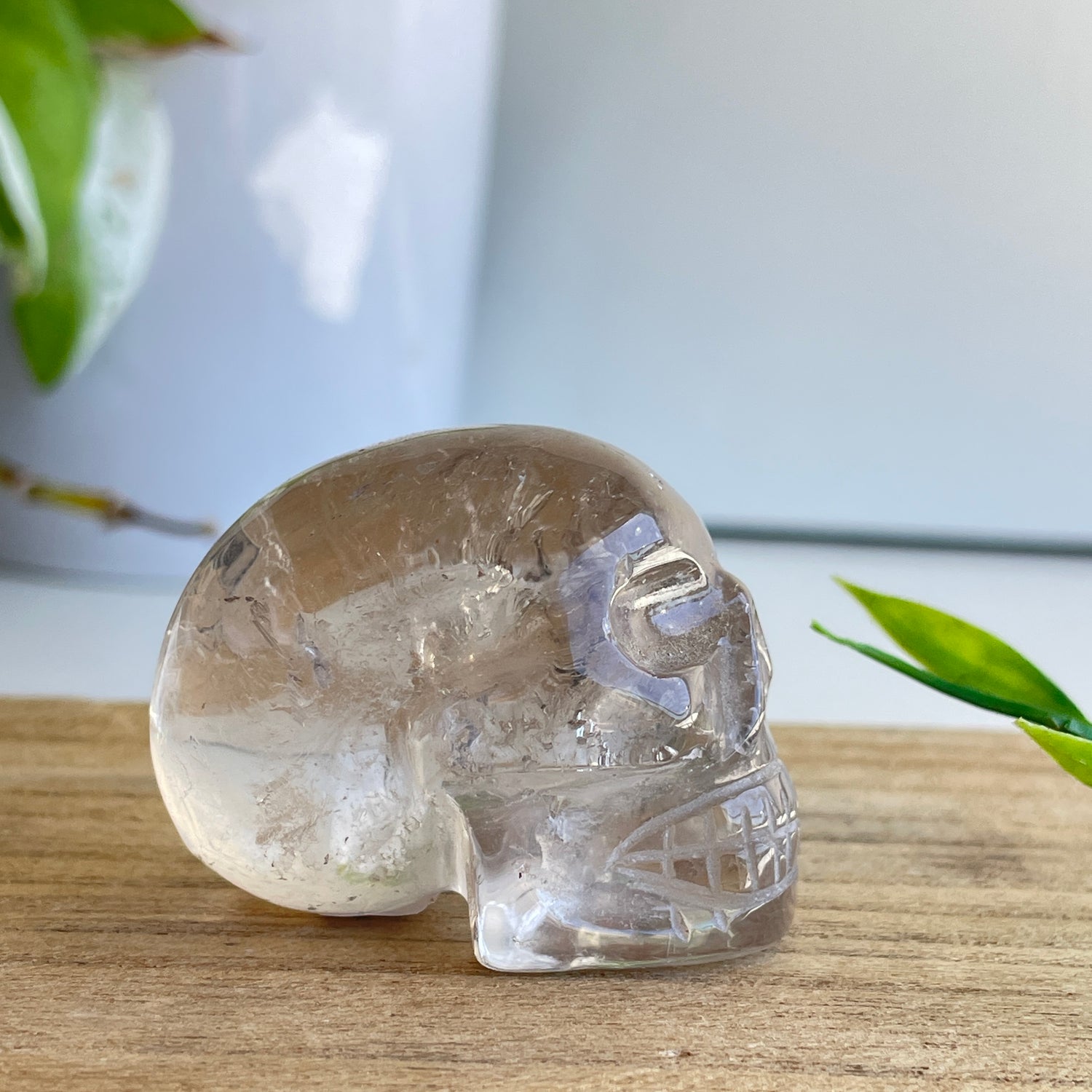 Smoky Quartz With Rutile Skull 4.9cm