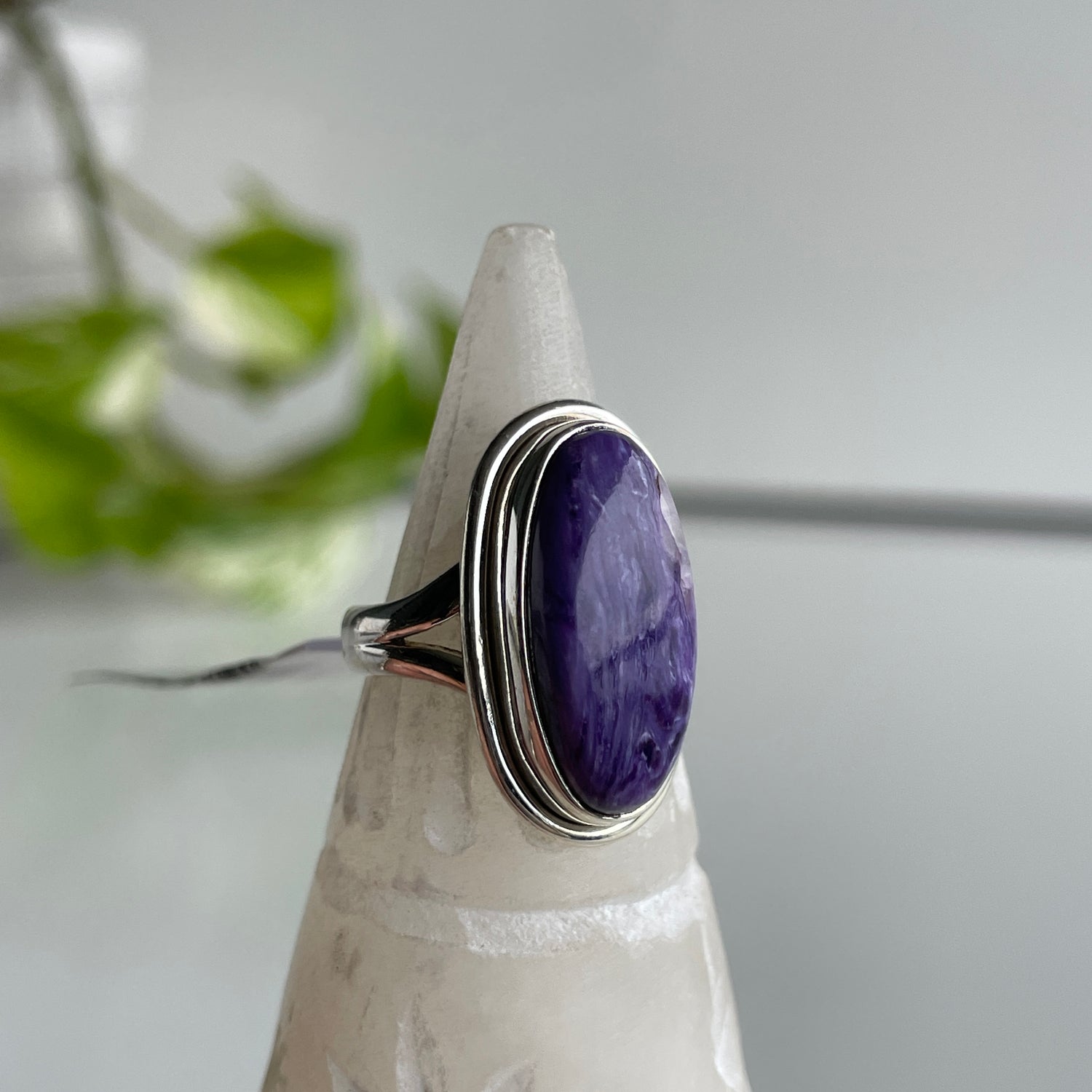 Charoite Oval Ring Sz6