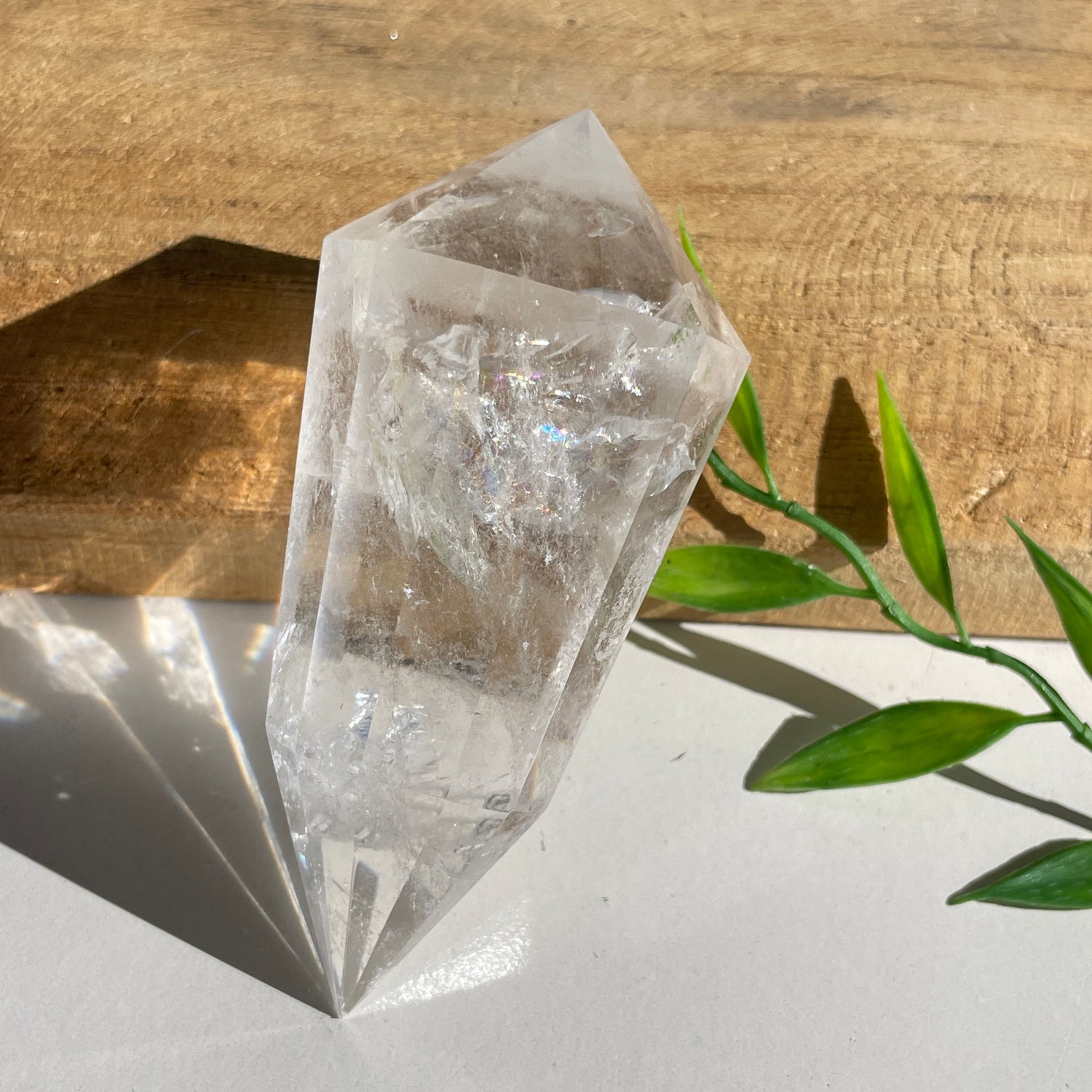 Clear Quartz Vogel 9cm