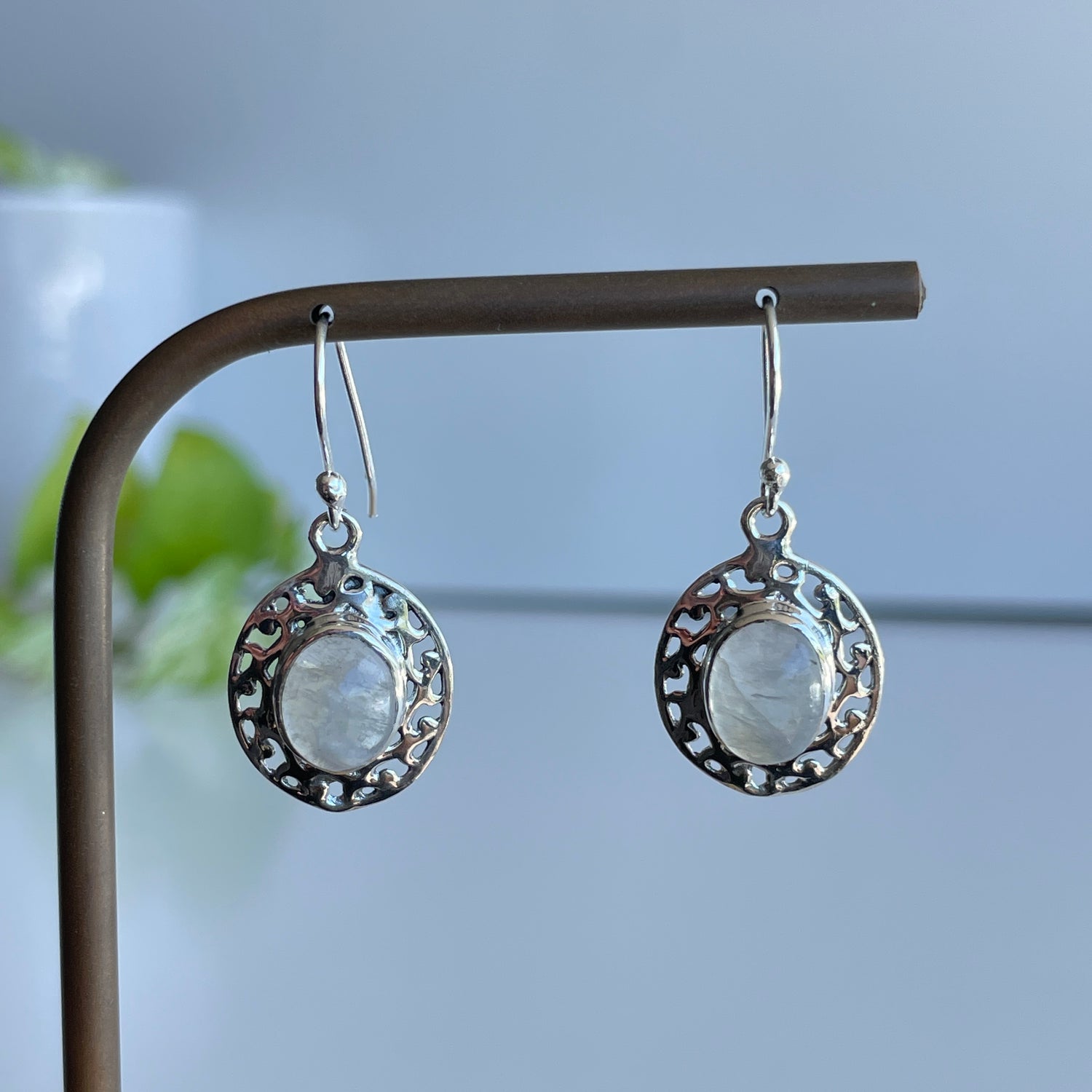 Moonstone Oval Earrings