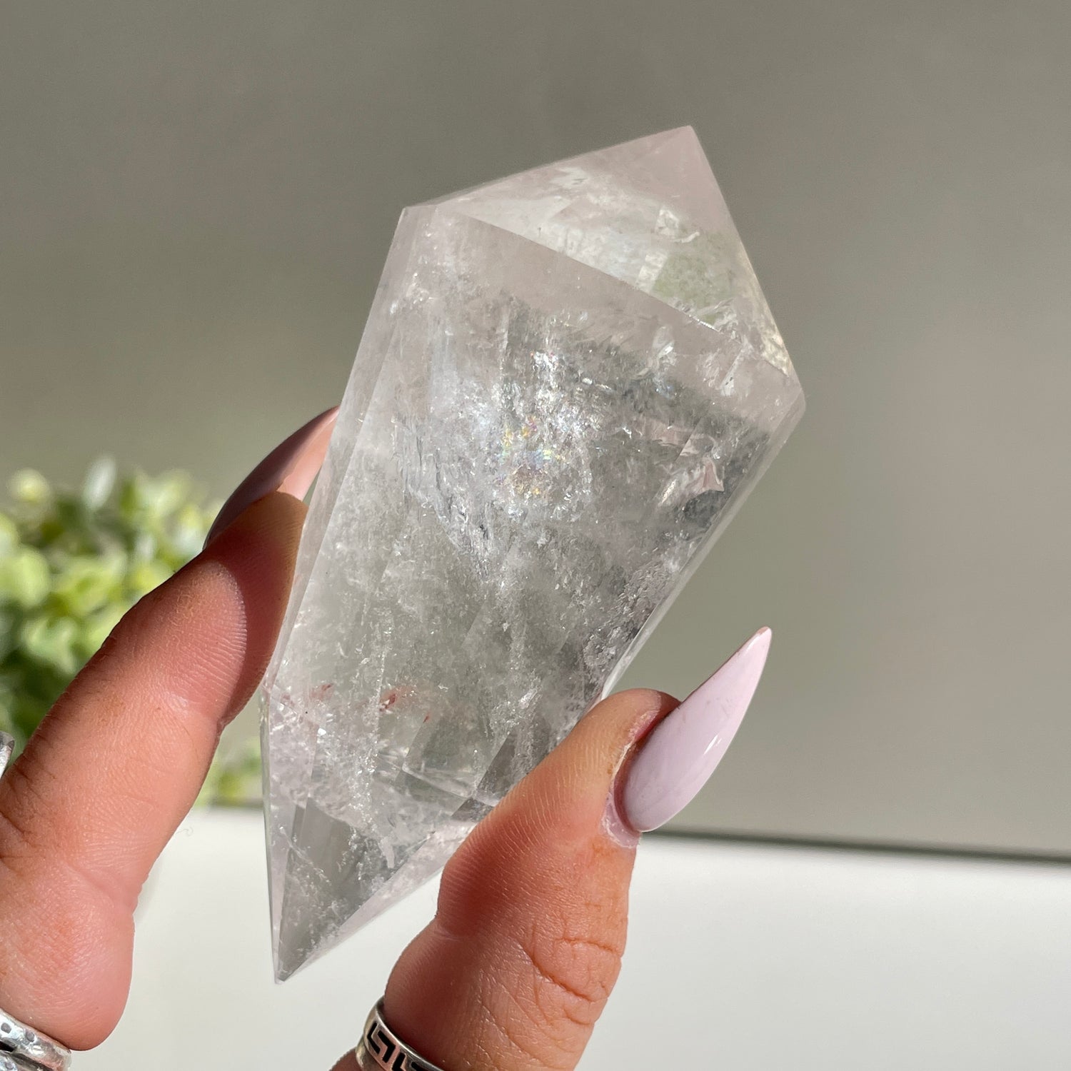 Clear Quartz Vogel 9cm