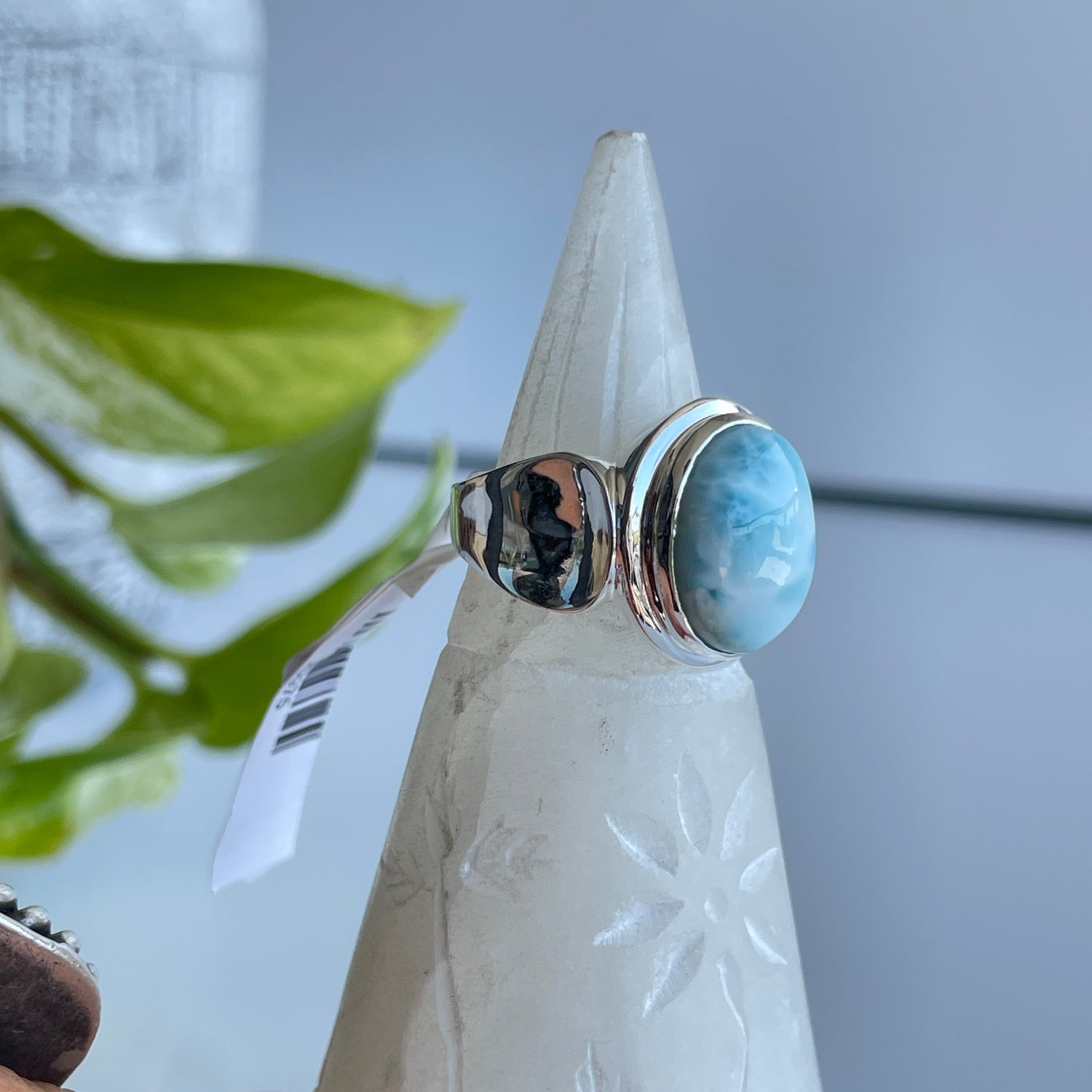Larimar Oval Ring Sz8