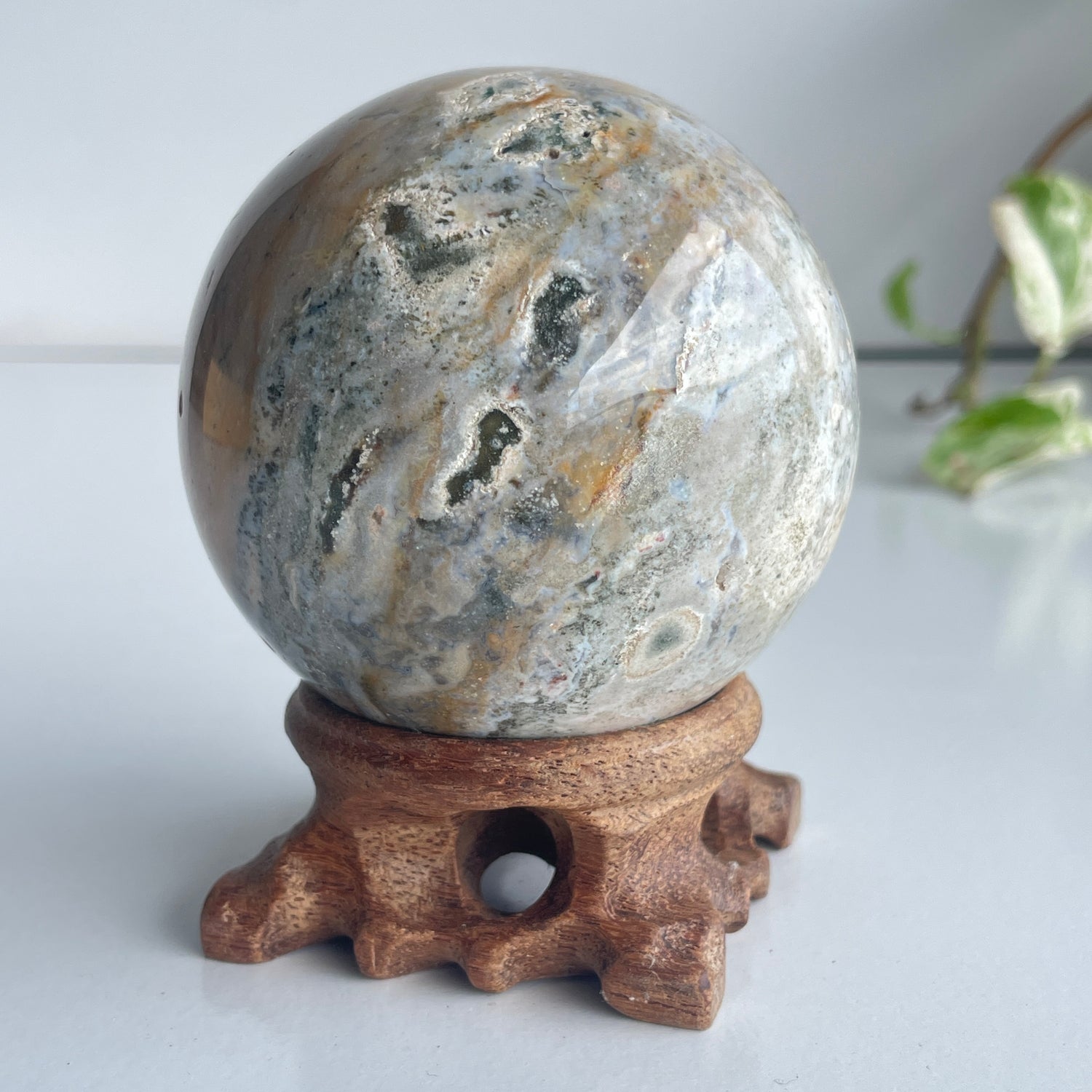 Ocean Japser Sphere 7.5cm
