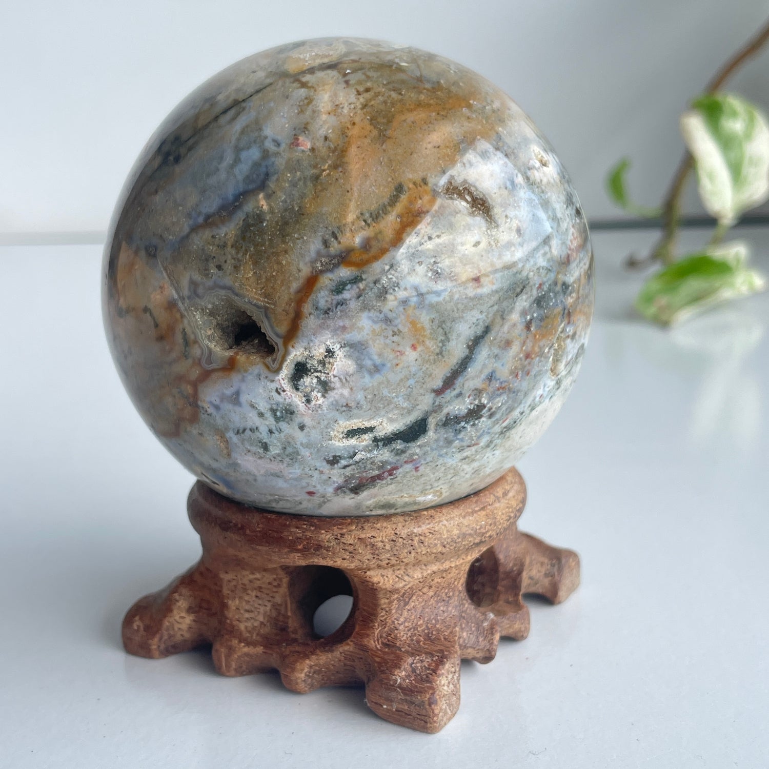 Ocean Japser Sphere 7.5cm