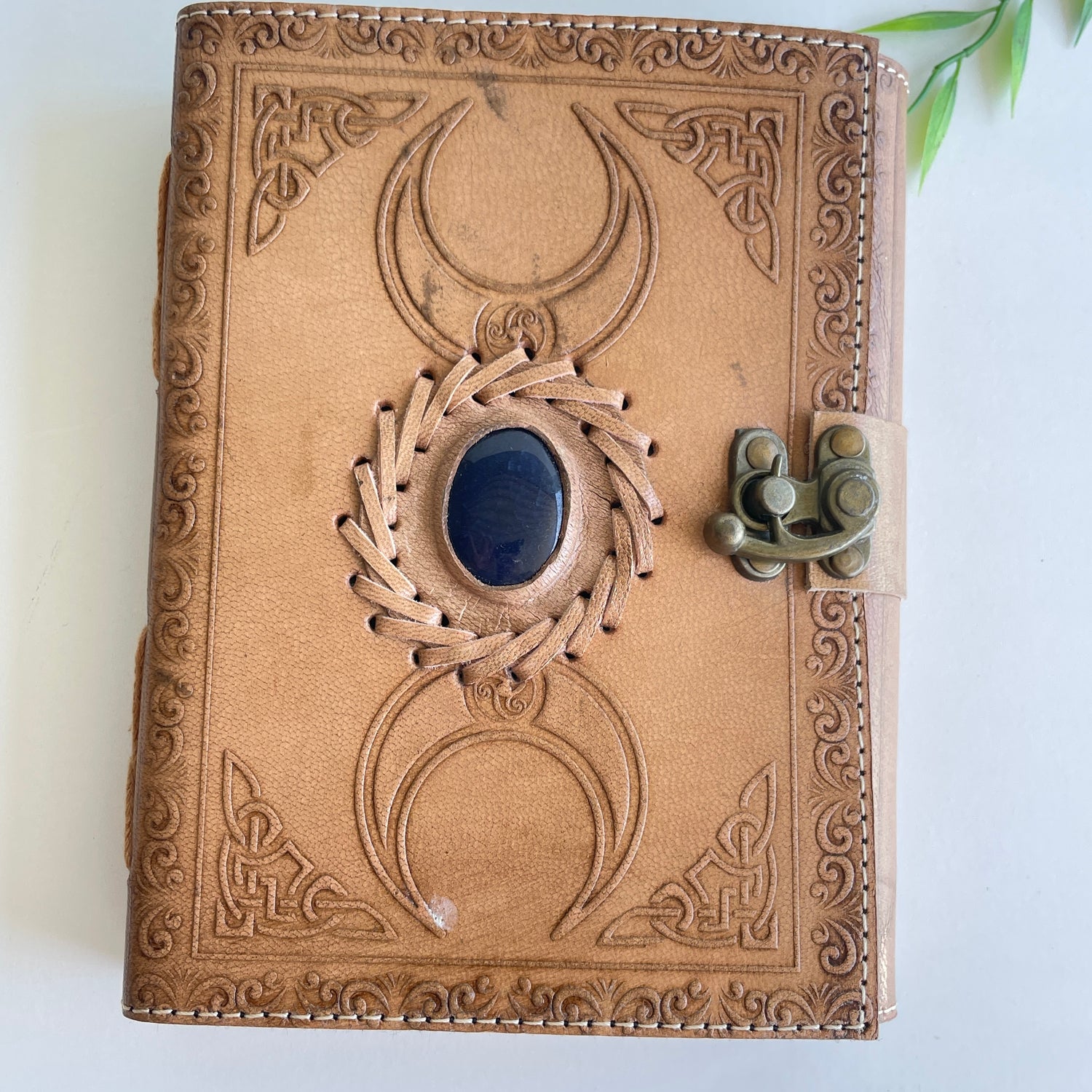 Triple Moon Leather Journal