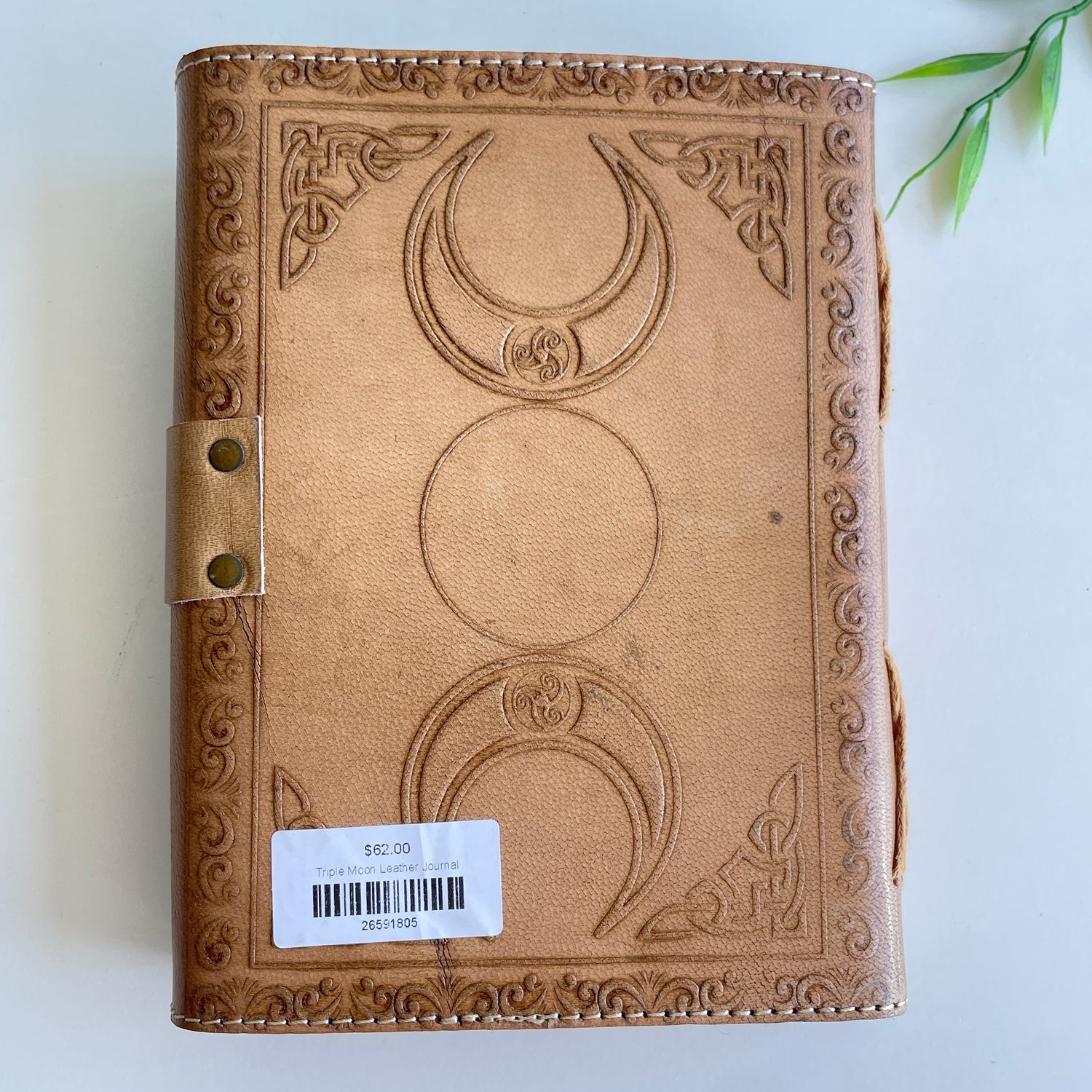 Triple Moon Leather Journal