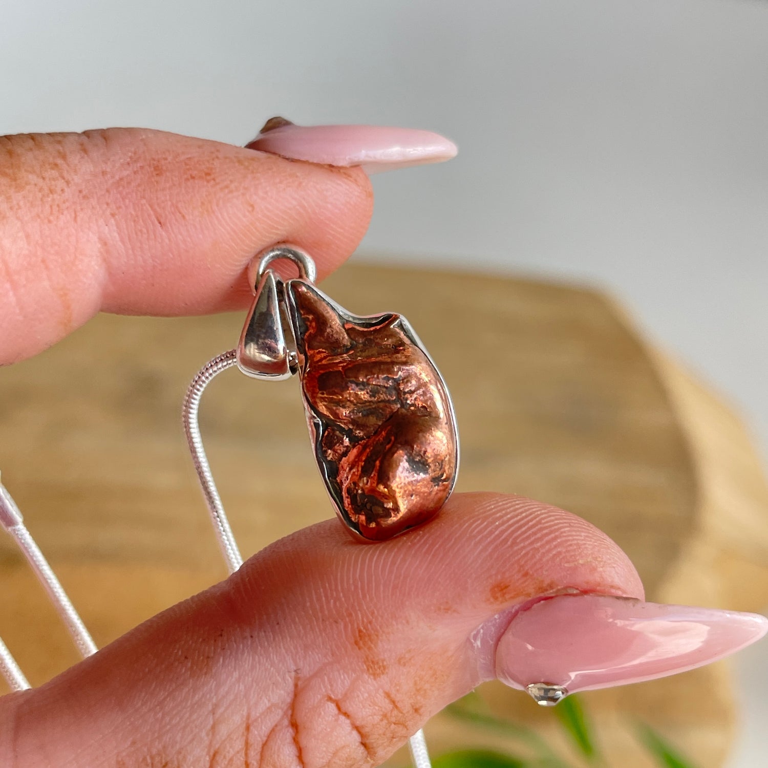 Copper Nugget Pendant