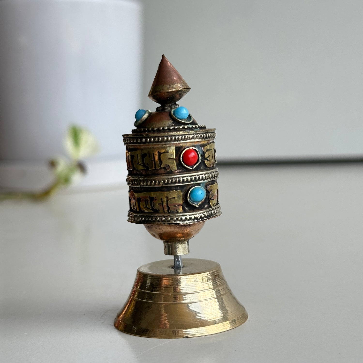 Mini Tibetan Prayer Wheel Standing 2020