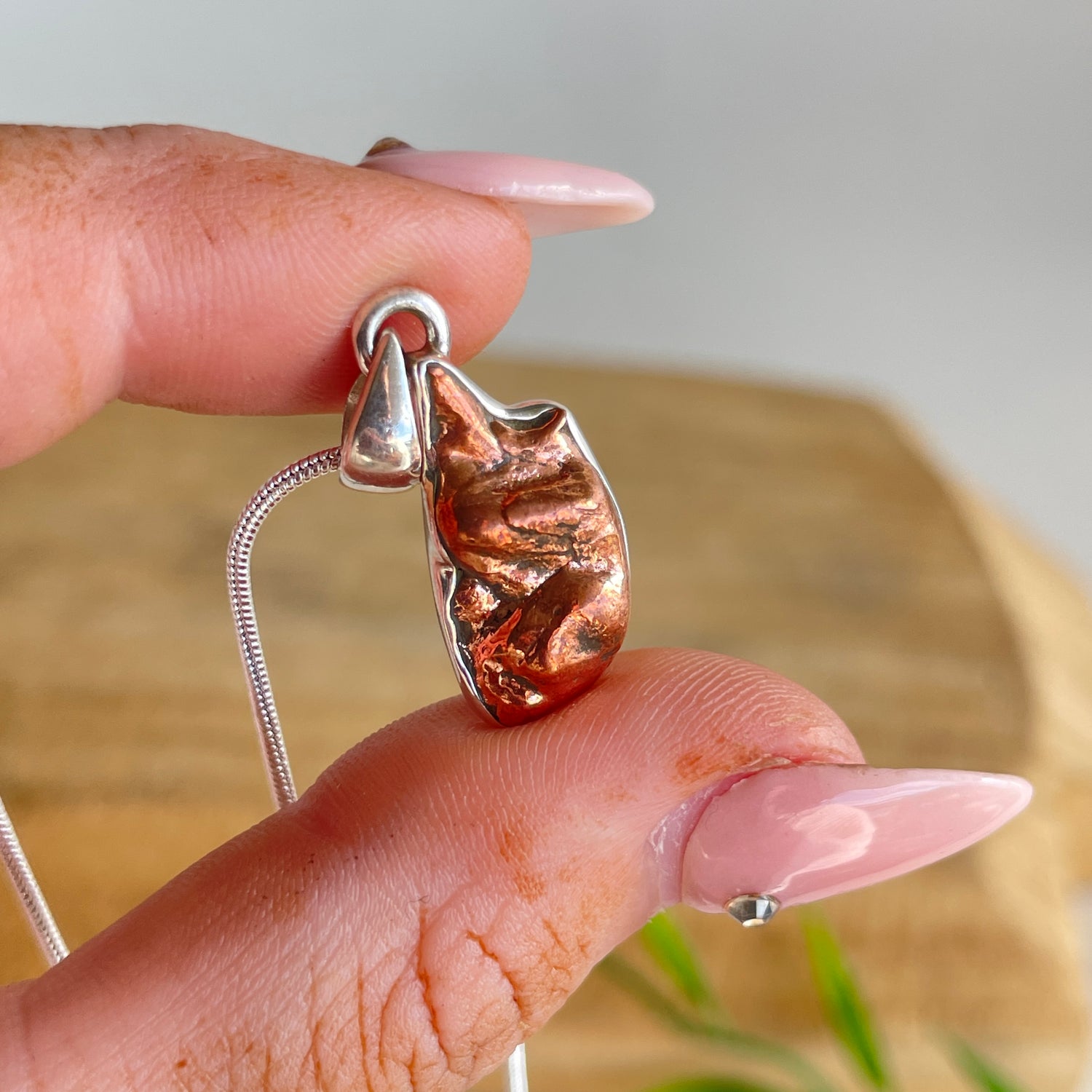 Copper Nugget Pendant