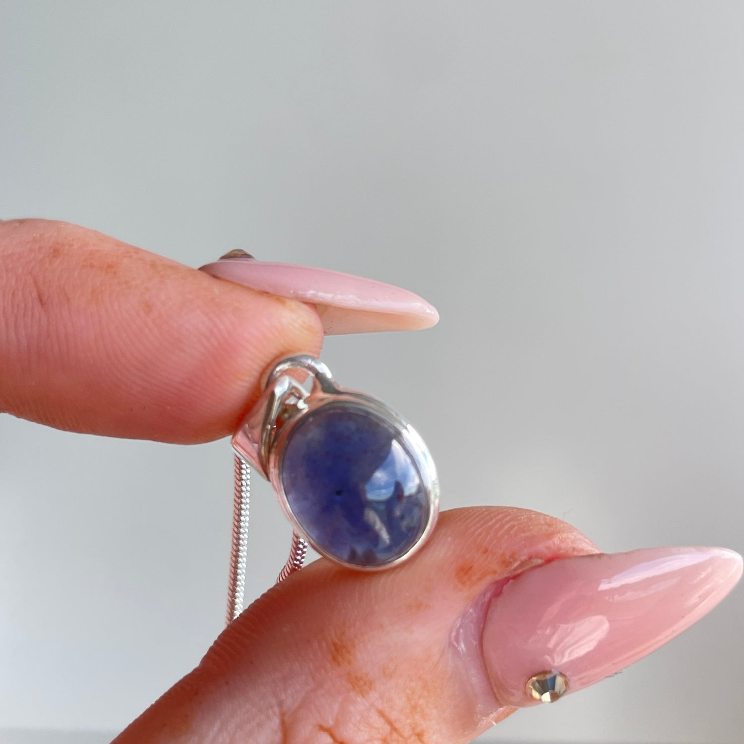 Iolite Oval Pendant