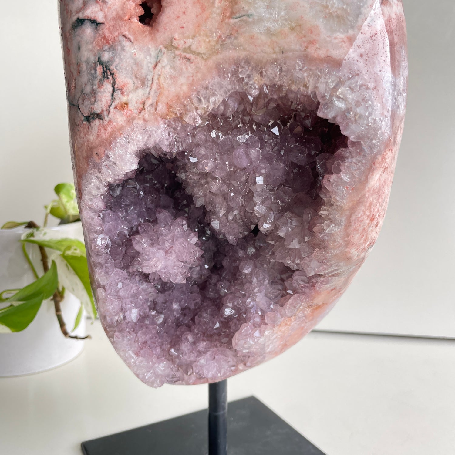 Pink Amethyst Pce In Stand 12.588kg