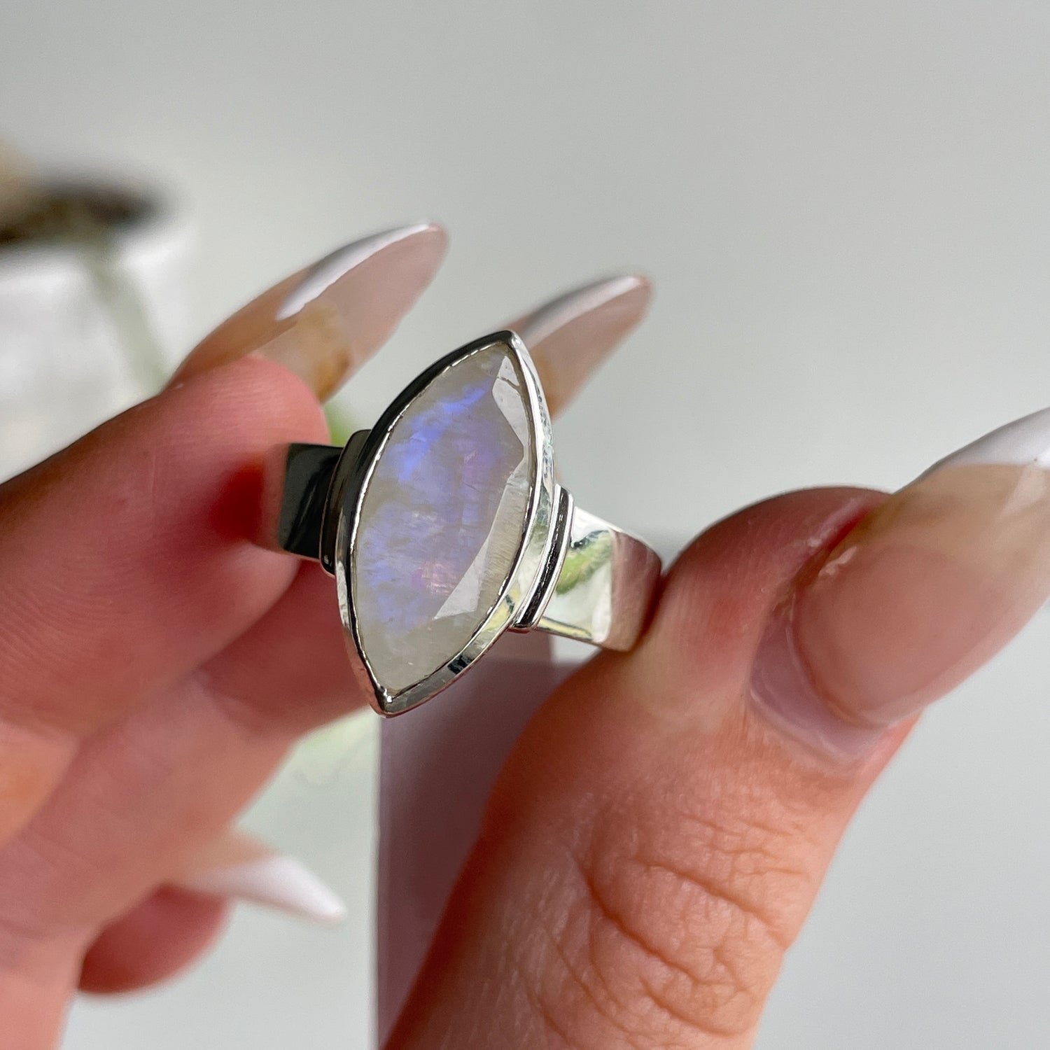 Moonstone Marquise Ring Sz10