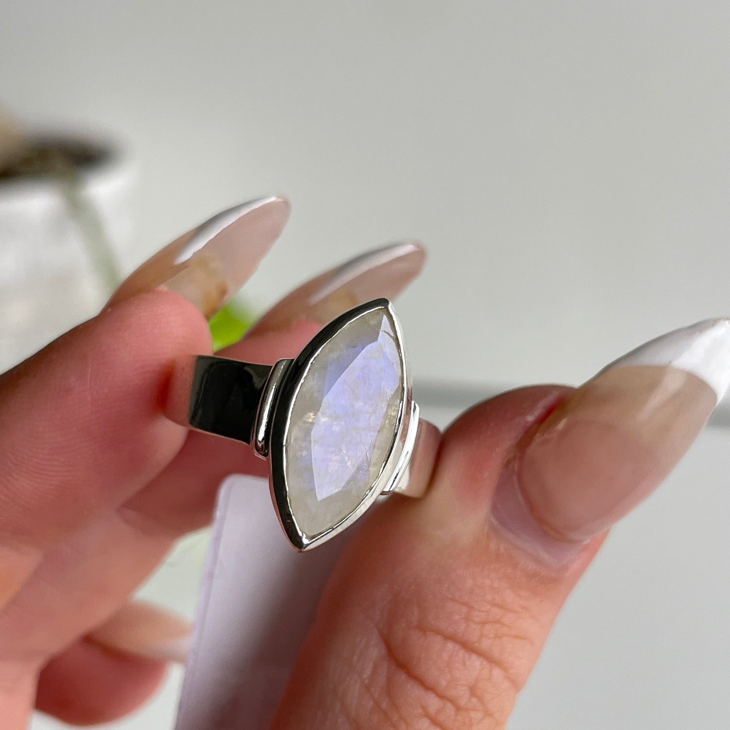 Moonstone Marquise Ring Sz10