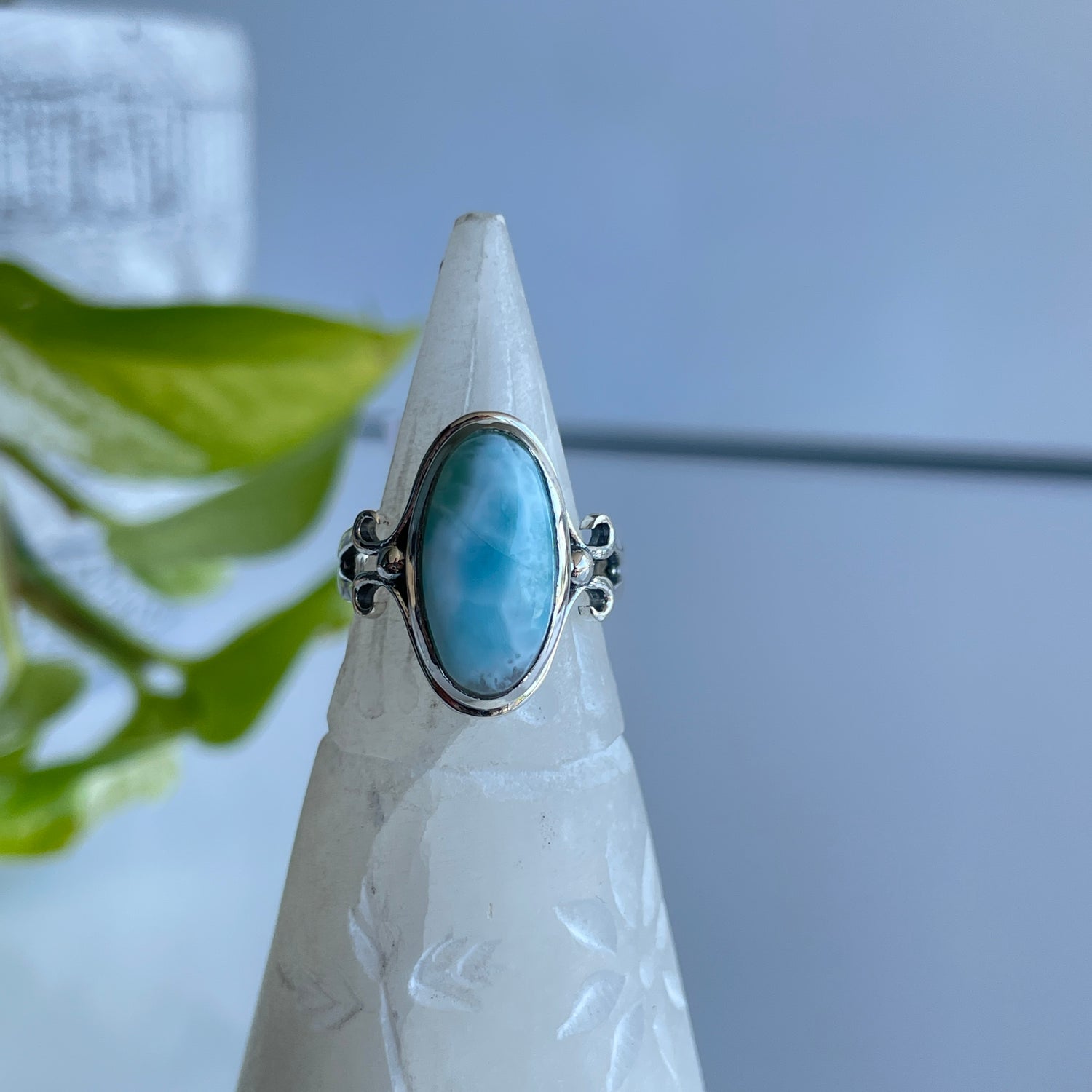 Larimar Oval Ring Sz6