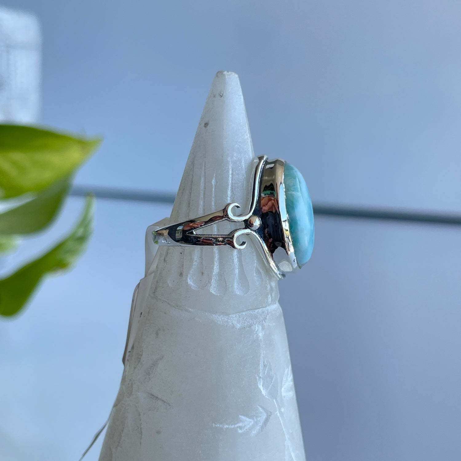 Larimar Oval Ring Sz6