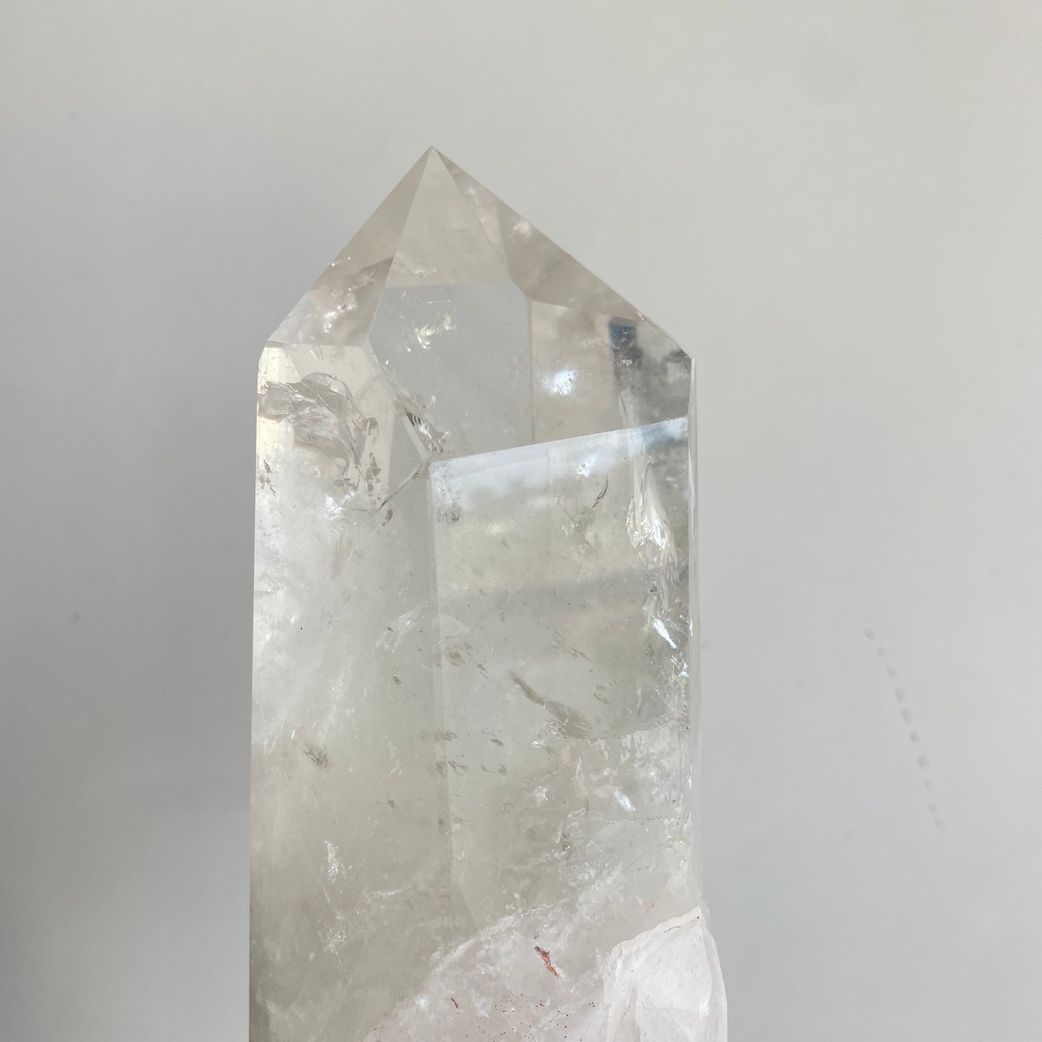 Clear Quartz Point In Stand 29cm