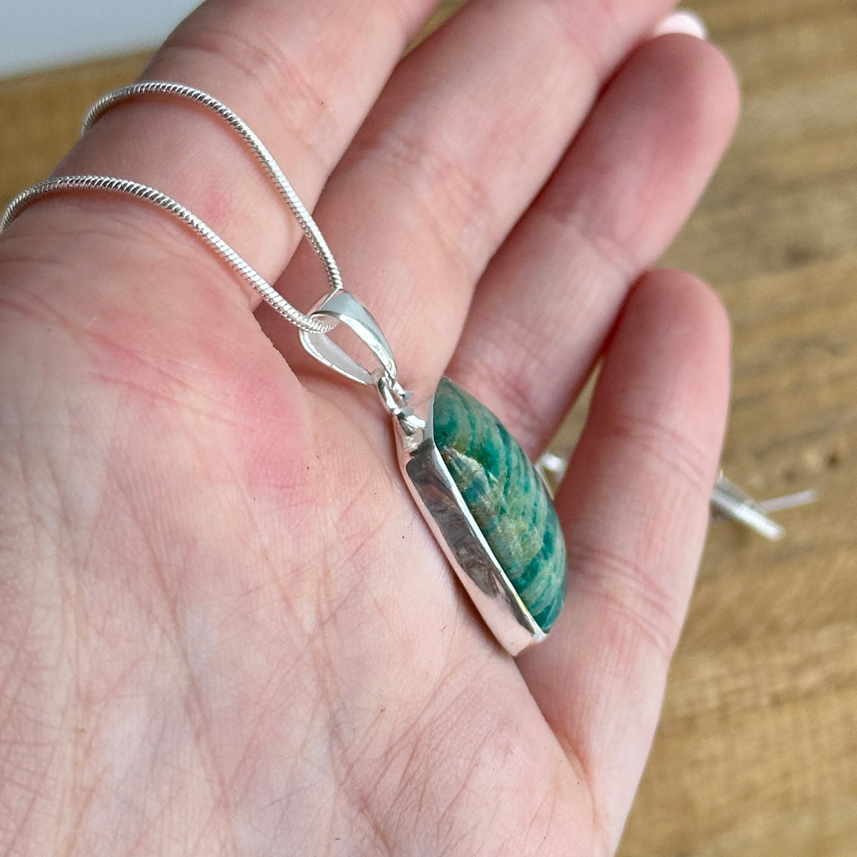 Amazonite Rectangle Pendant
