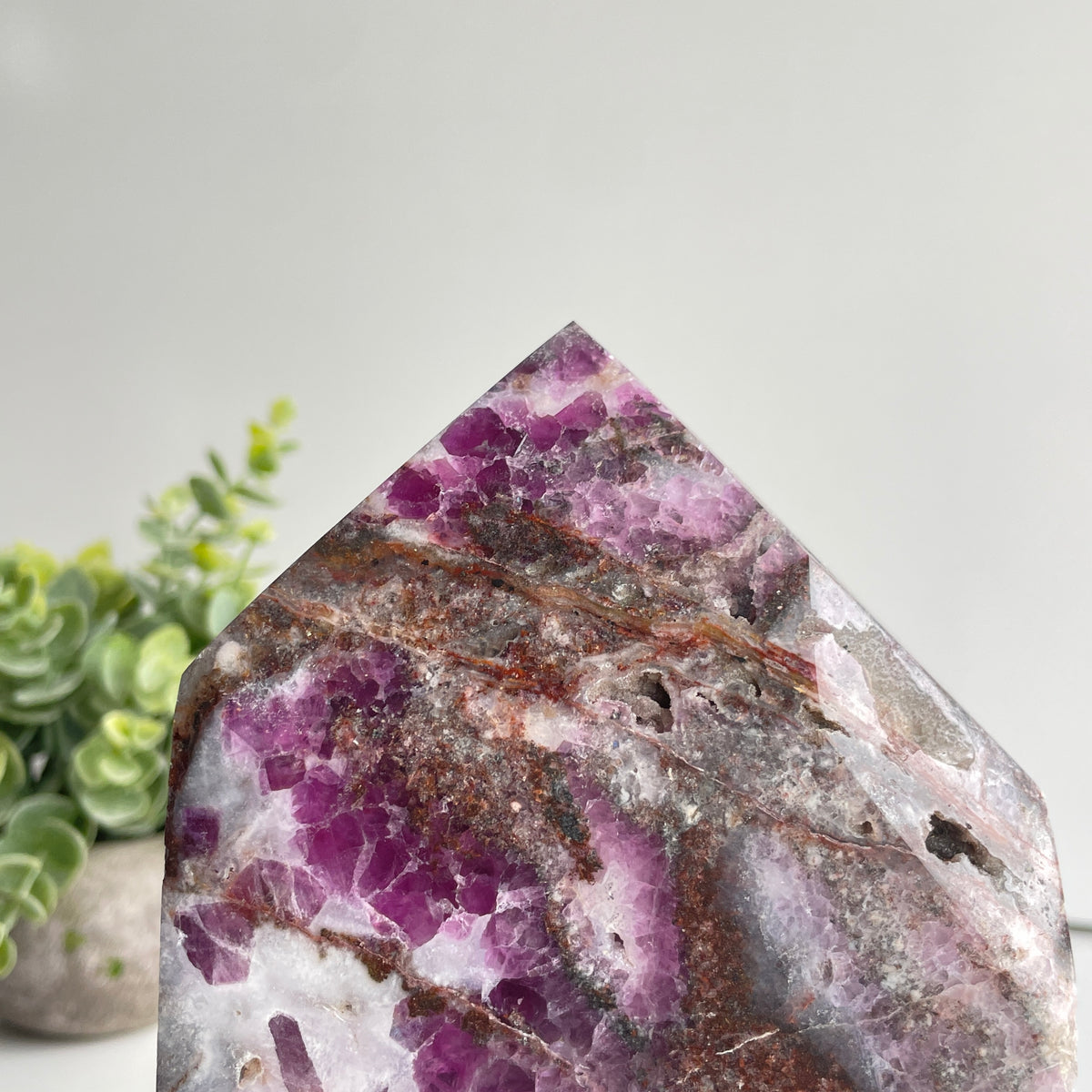 Purple Sphalerite Obelisk 21cm