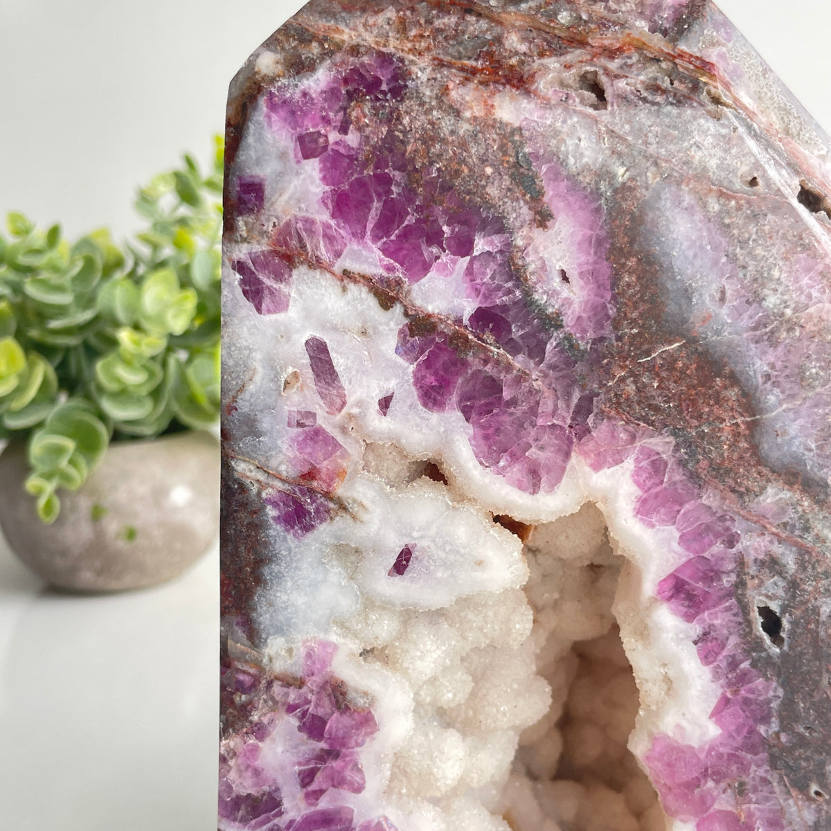 Purple Sphalerite Obelisk 21cm