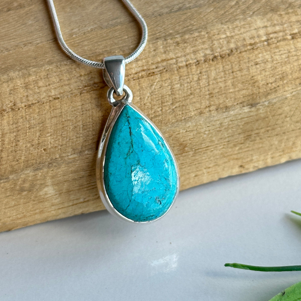 Peru Opaline Teardrop Pendant