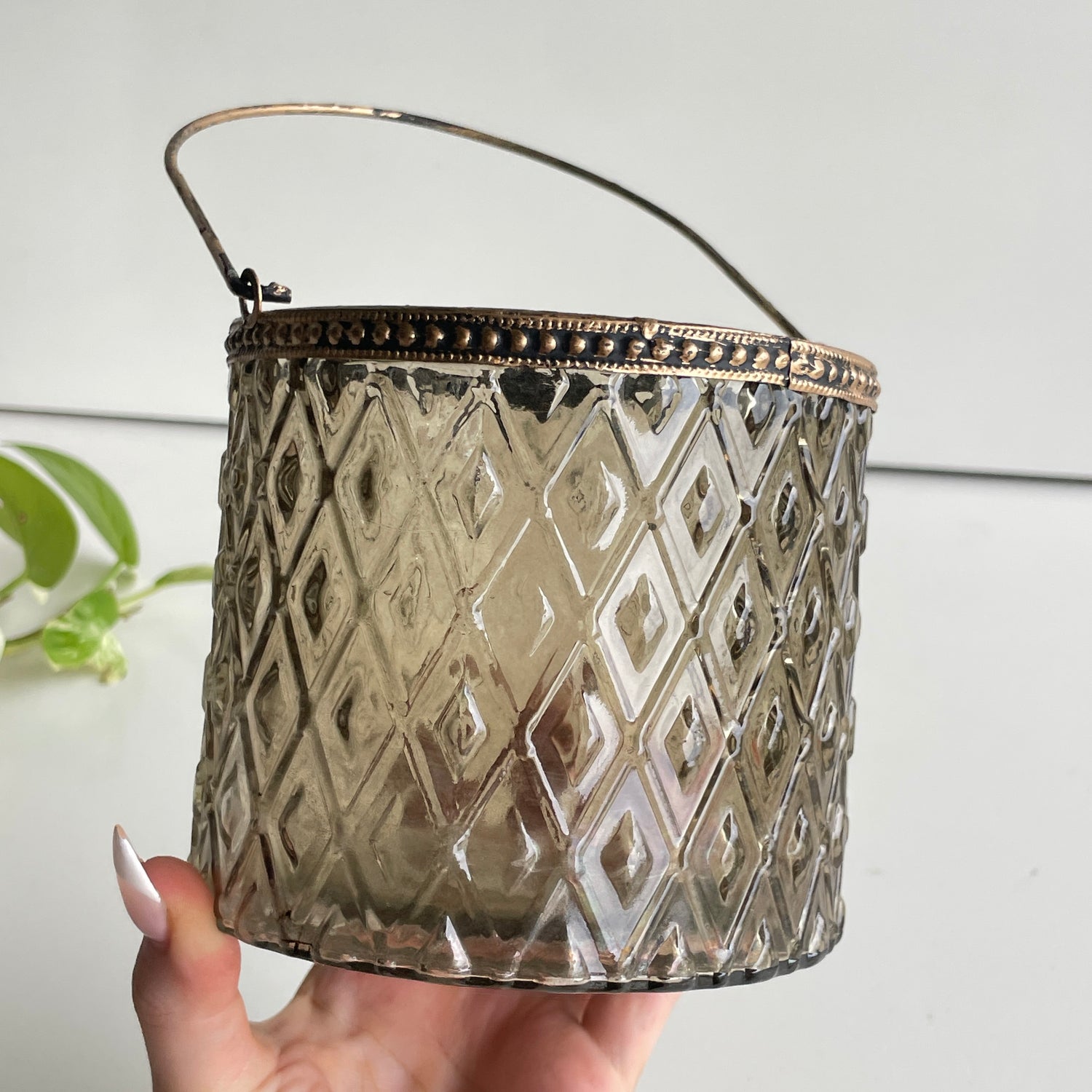 Brown Tealight Candle Holder CH008