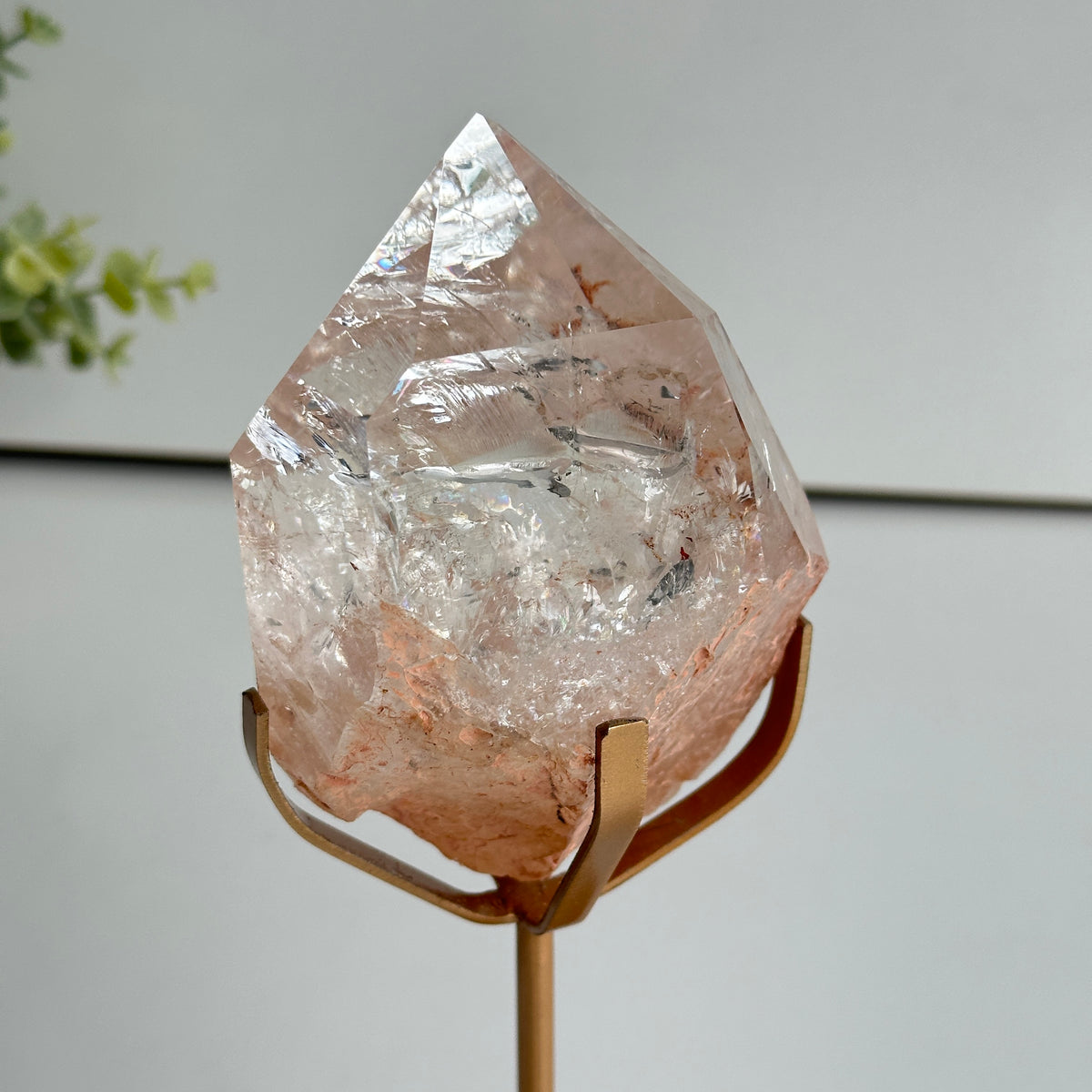 Pink Himalayan Quartz Point In Stand 11.7cm