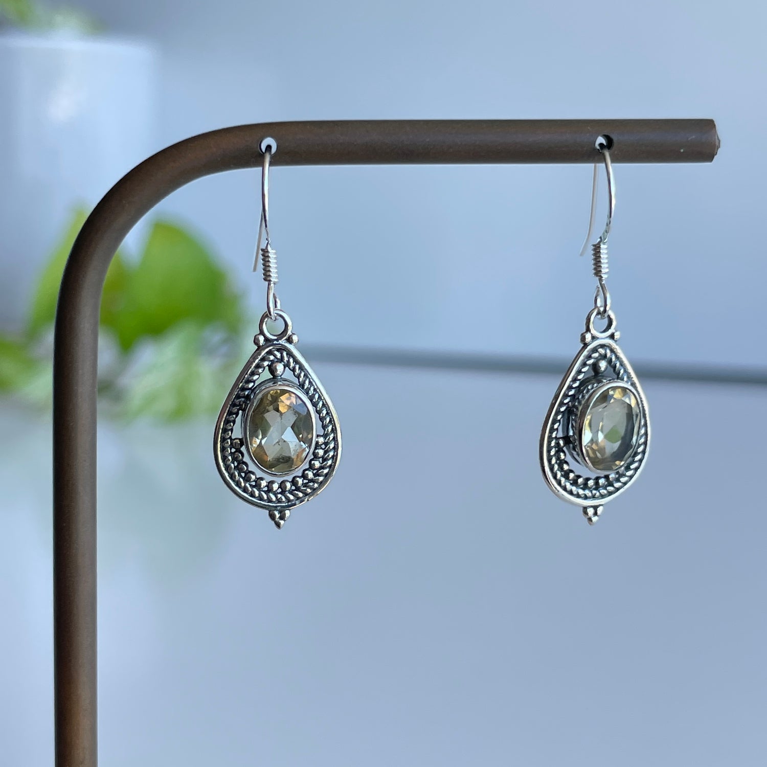 Citrine Teardrop Earrings