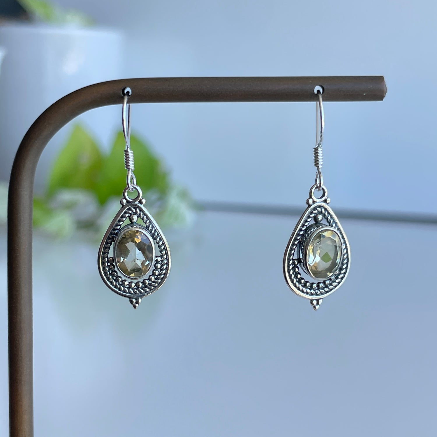 Citrine Teardrop Earrings