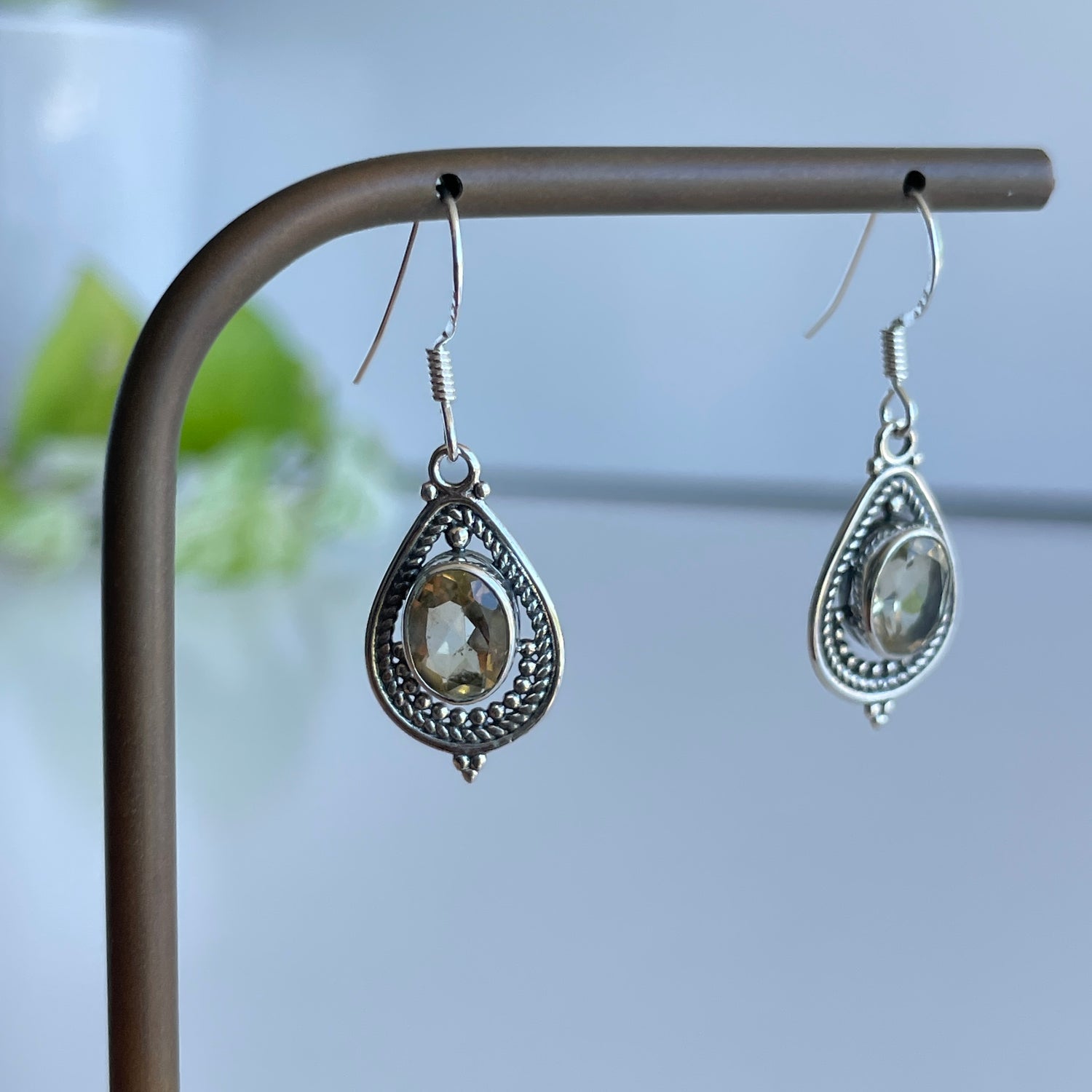 Citrine Teardrop Earrings
