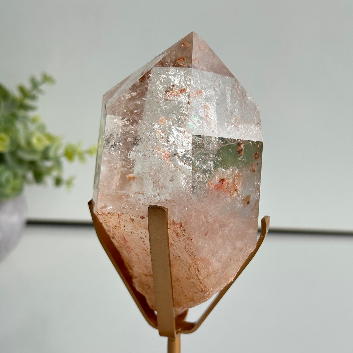 Pink Himalayan Quartz Point In Stand 11.5cm