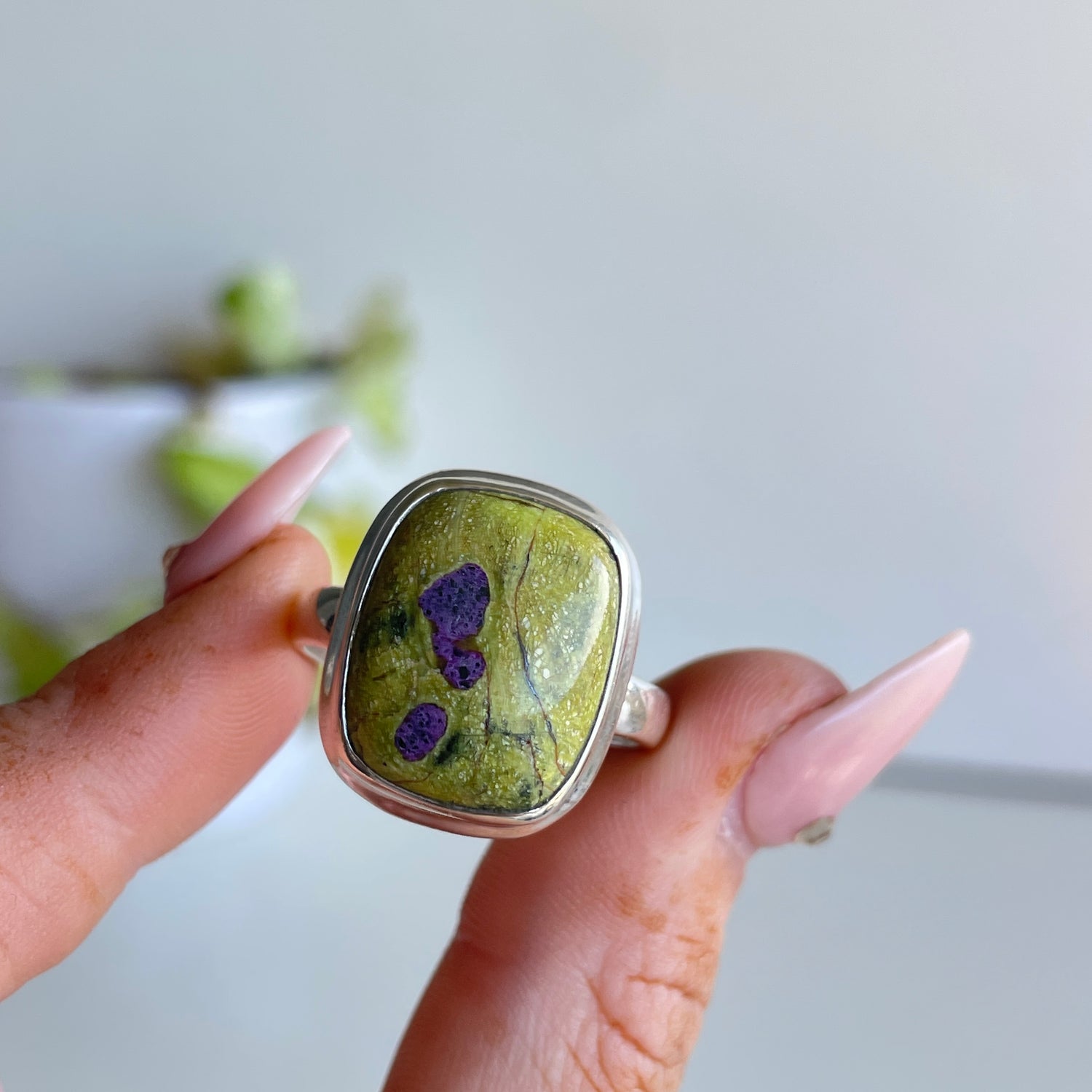 Atlantisite Rectangle Ring Sz12