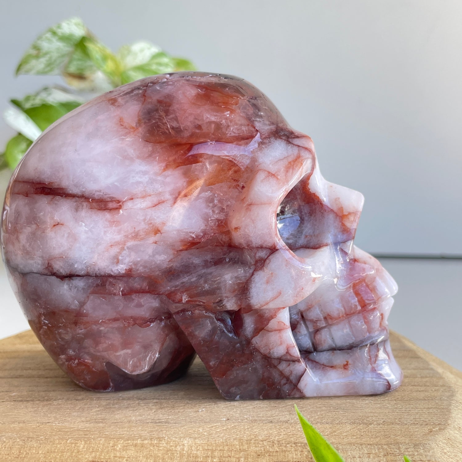 Fire Quartz Skull 11.7cm