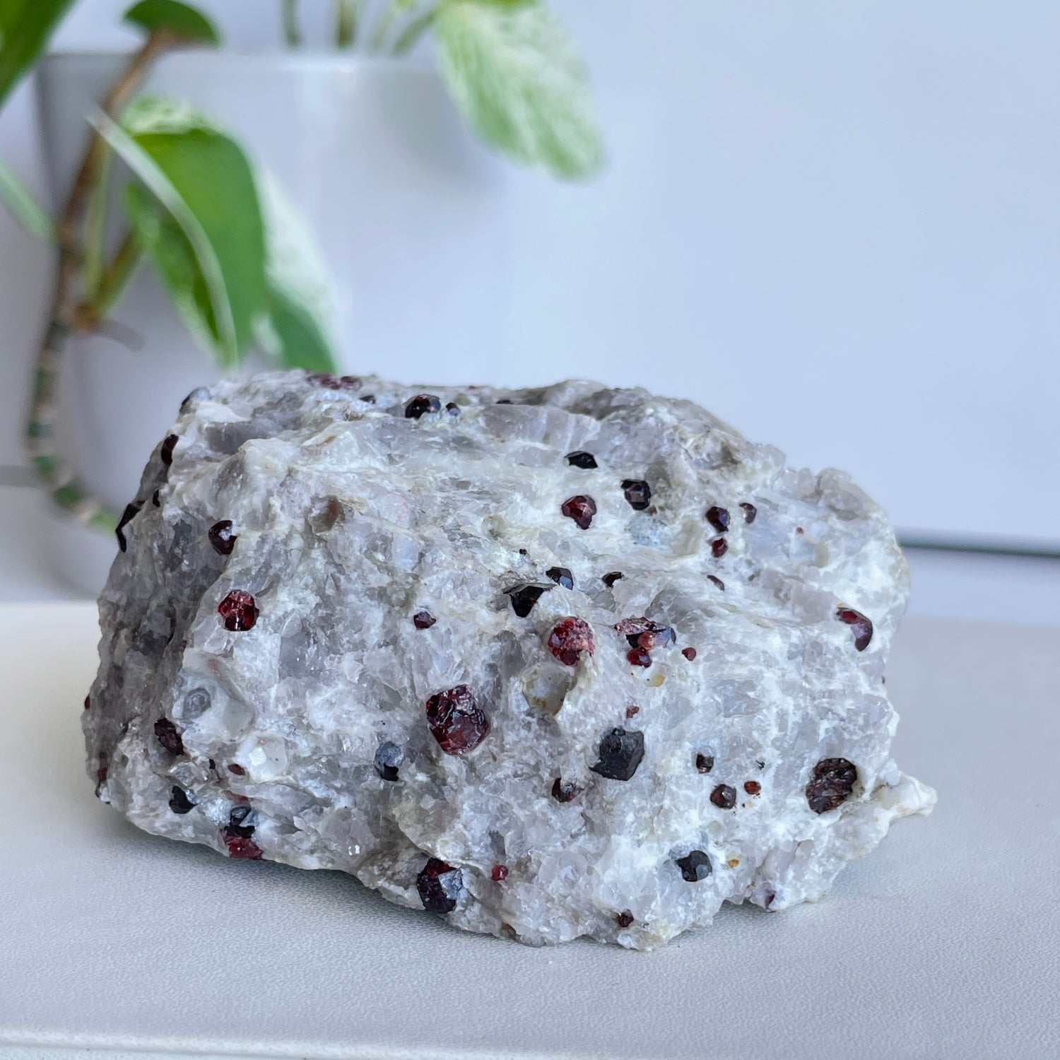 Garnet In Quartz Matrix Pce 238g