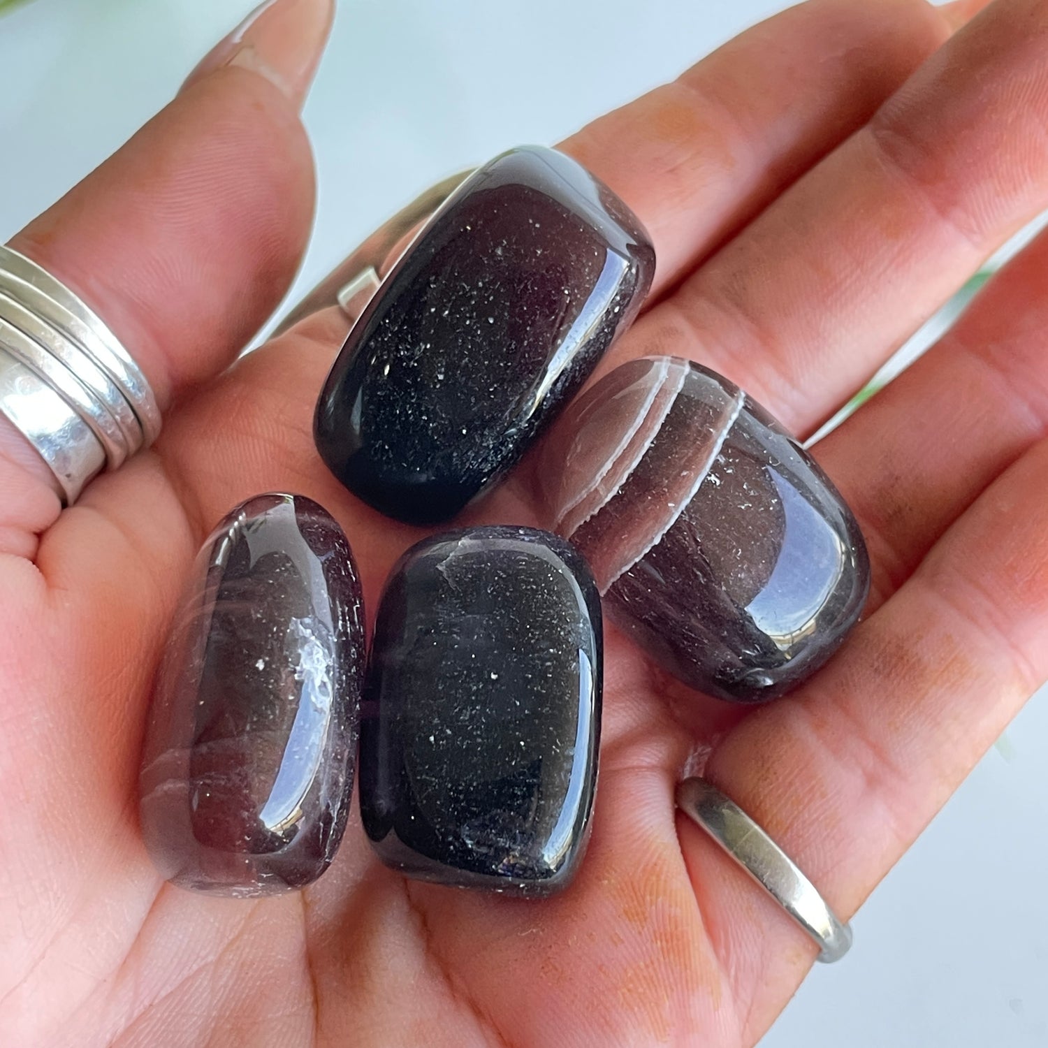 Smoky Fluorite Tumbled
